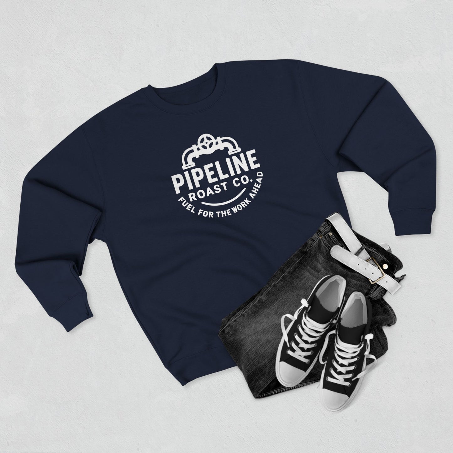 Pipeline Roast Co. Sweatshirt – Industrial Strength Coffee Crewneck
