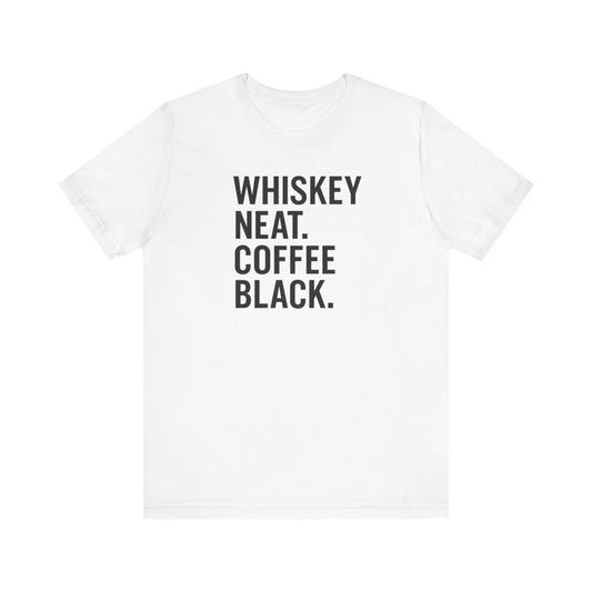 Whiskey and Coffee Graphic Tee - Perfect for Coffee Lovers, Gift Idea for Men and Women, Casual Wear, Birthday, Everyday Style