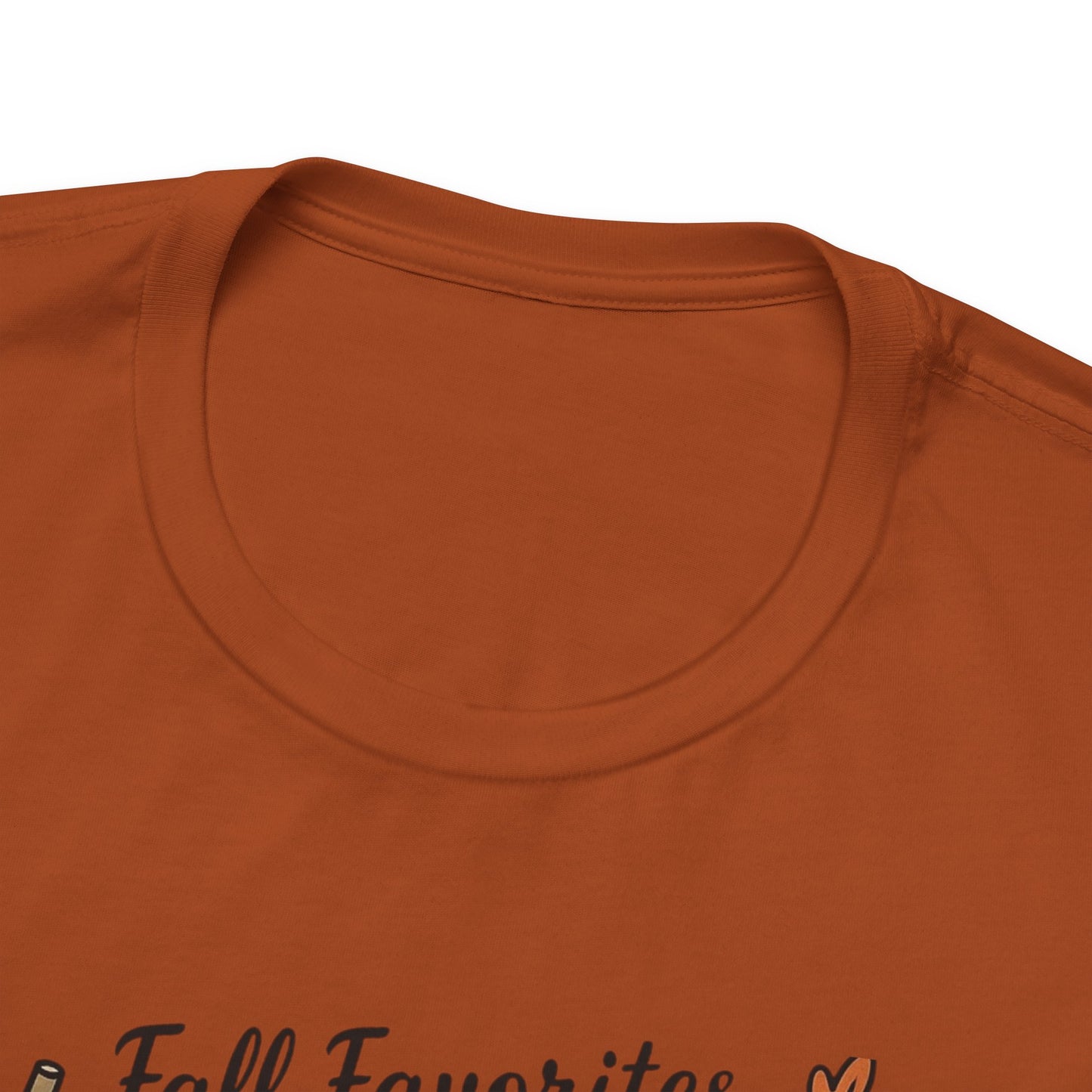 Cozy Fall Favorites Tee | Autumn Shirt, Pumpkin Coffee Top, Unisex Fall T-Shirt, Gift for Coffee Lovers, Seasonal Apparel