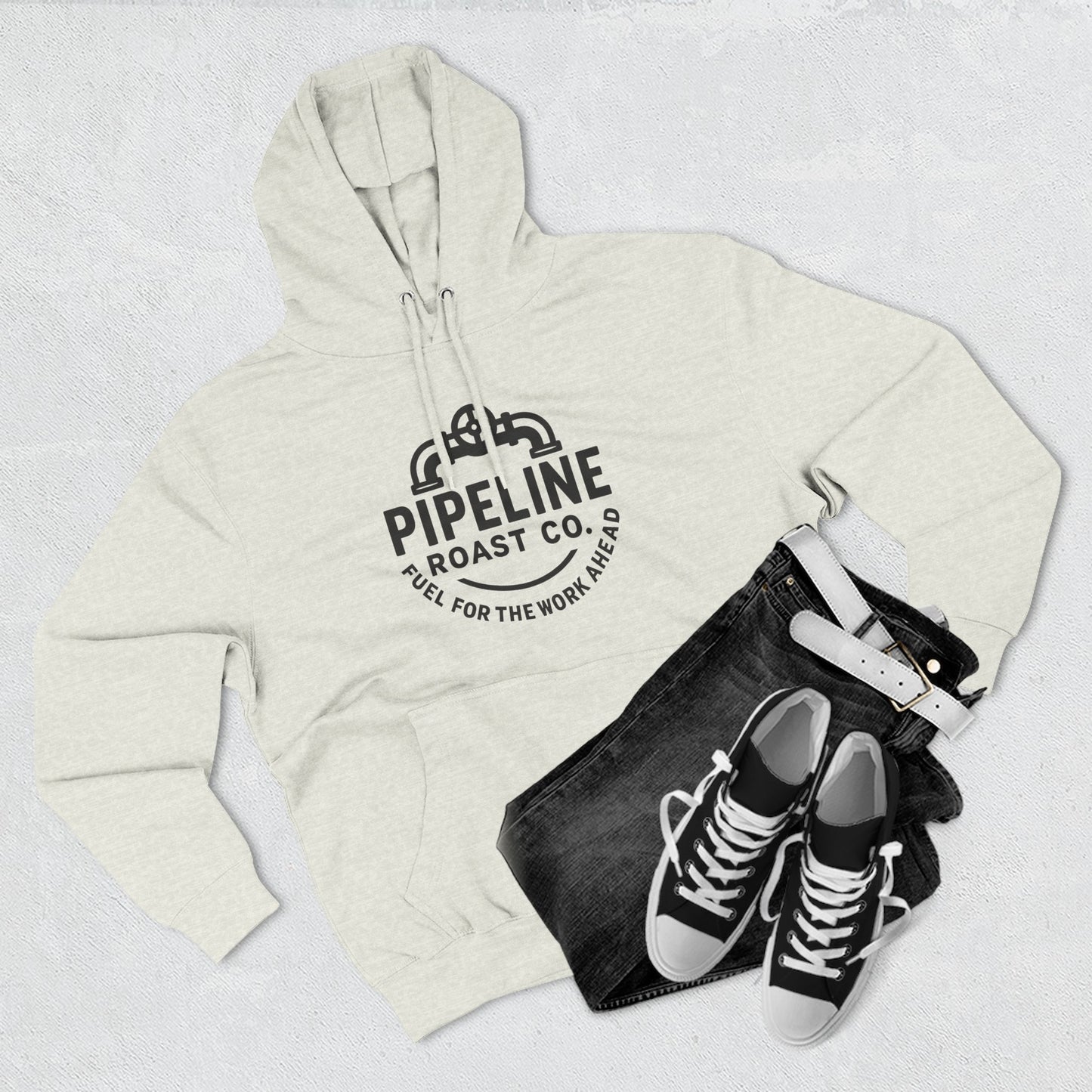 Pipeline Roast Co. Branded Hoodie – Cozy Coffee Hoodie for Hardworking Comfort