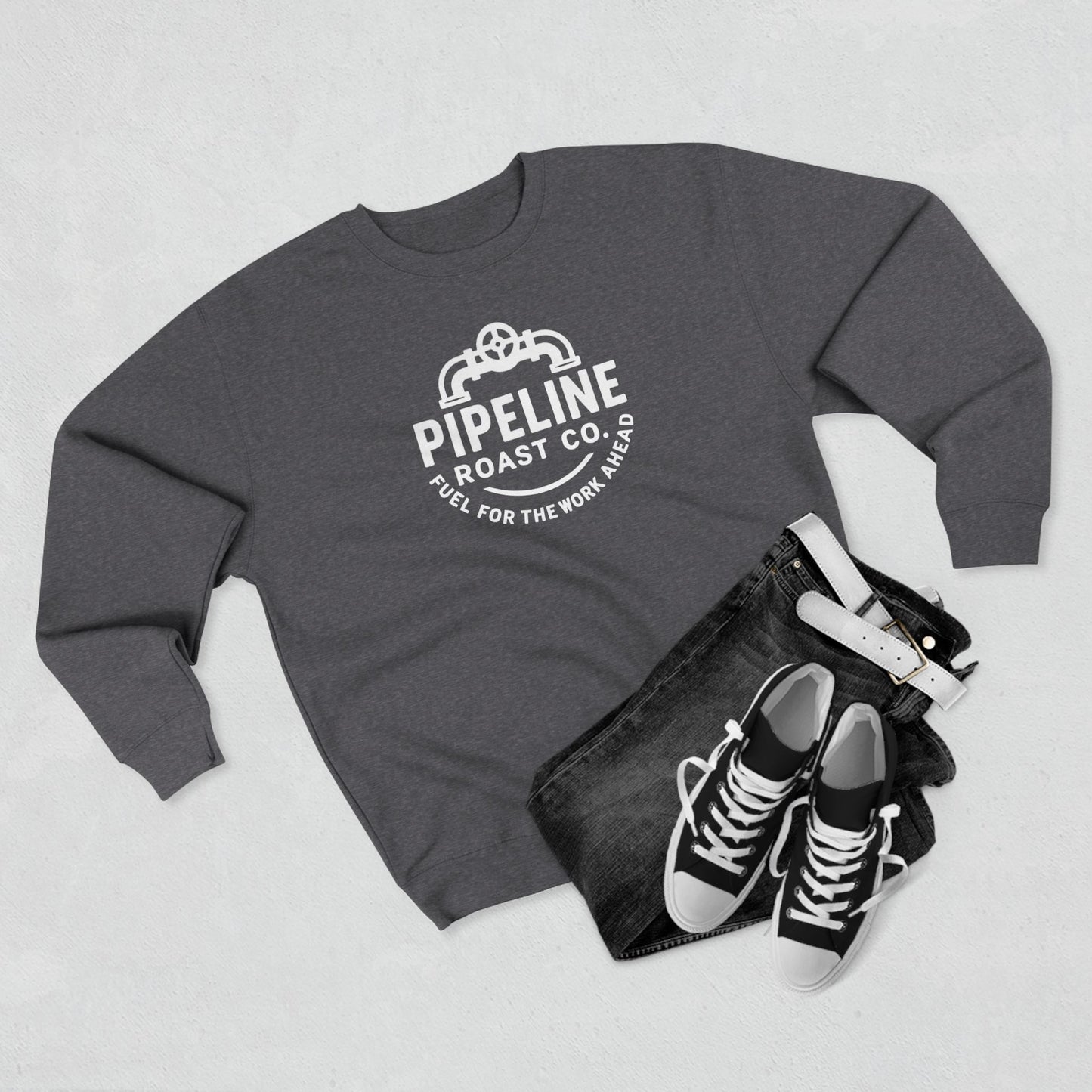 Pipeline Roast Co. Sweatshirt – Industrial Strength Coffee Crewneck
