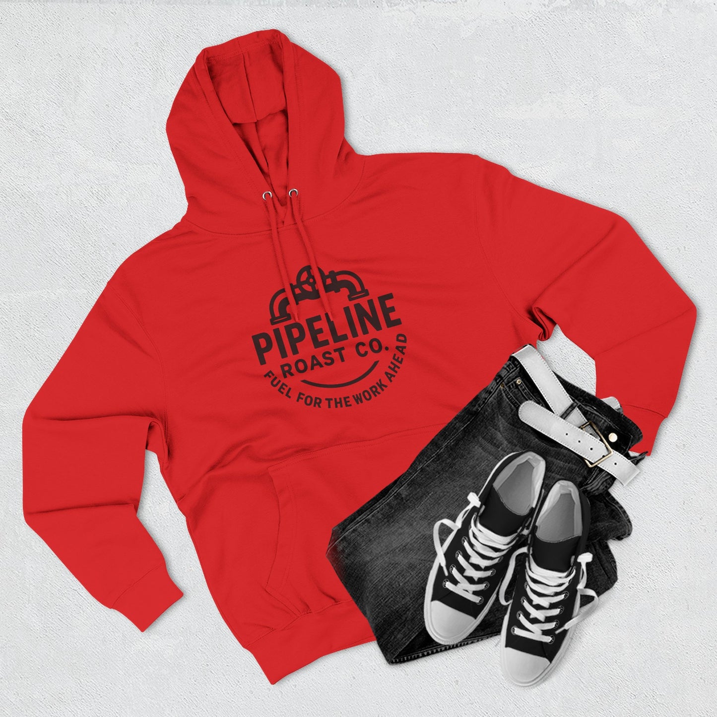 Pipeline Roast Co. Branded Hoodie – Cozy Coffee Hoodie for Hardworking Comfort