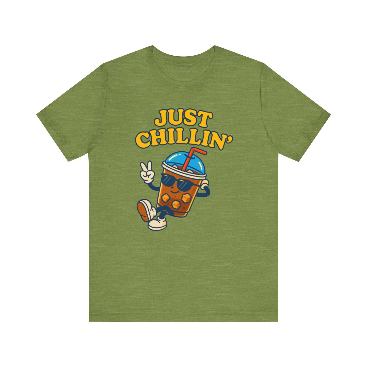 Playful Chillin' Tee, Relaxed Style Tee, Summer Outfit, Casual Wear, Gift for Friends, Beverage Lovers T-Shirt