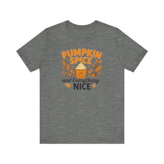 Pumpkin Spice Short Sleeve Tee | Fall Fashion, Cozy Vibes, Coffee Lovers, Gift for Her, Autumn Essentials