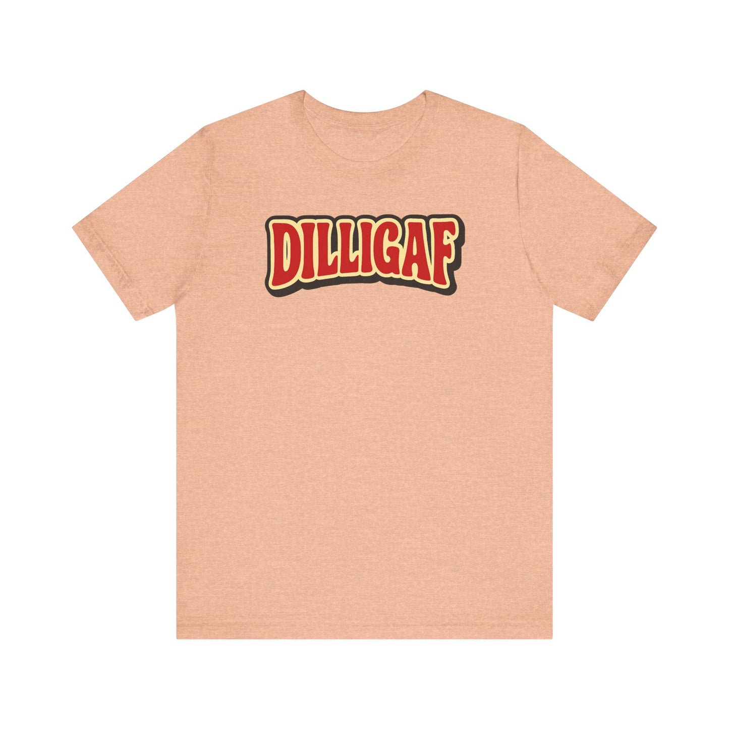 DILLIGAF Unisex Jersey Tee - Casual Fun Shirt for Everyday Wear, Gift Idea for Friends, Party Apparel, Humorous Graphic Tee