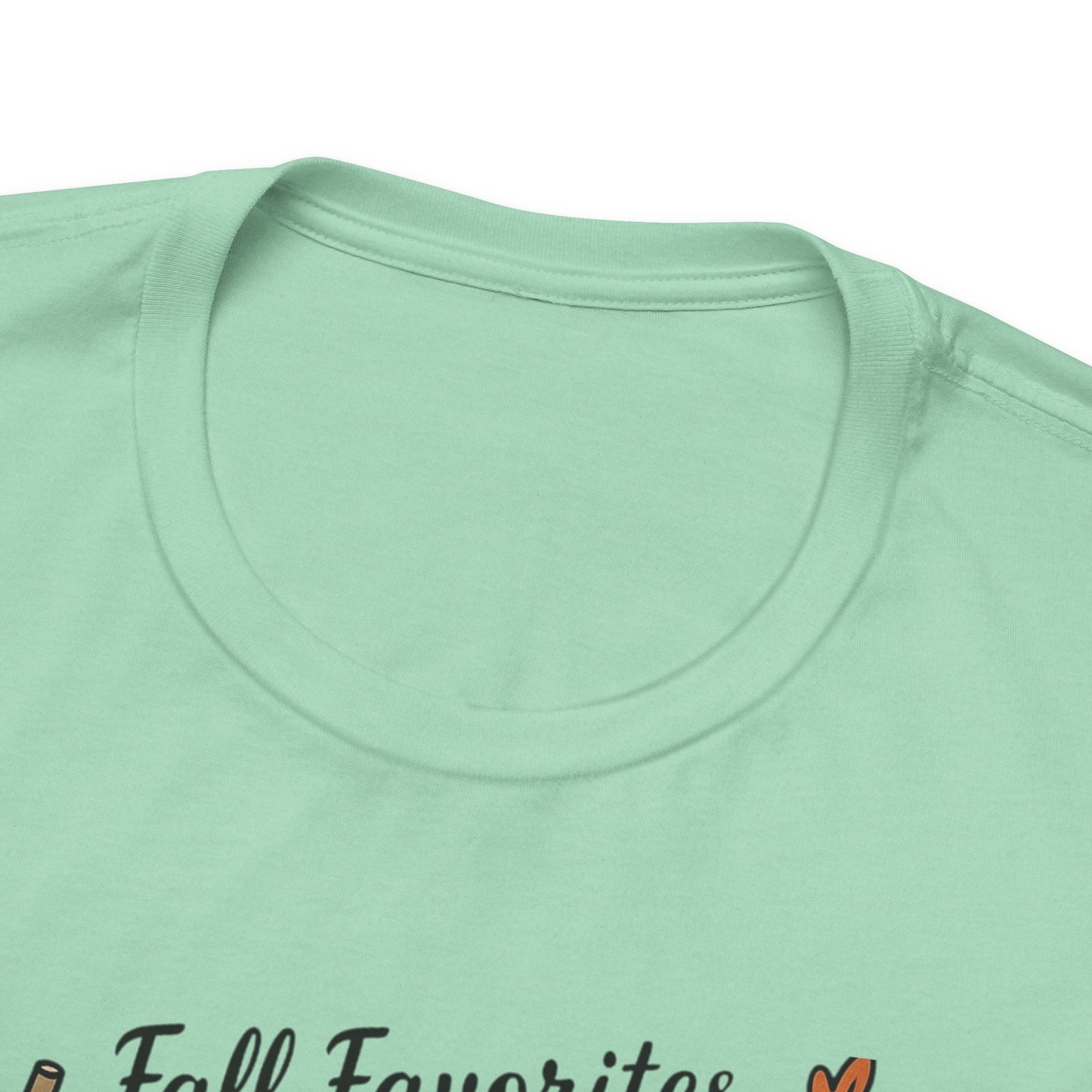 Cozy Fall Favorites Tee | Autumn Shirt, Pumpkin Coffee Top, Unisex Fall T-Shirt, Gift for Coffee Lovers, Seasonal Apparel