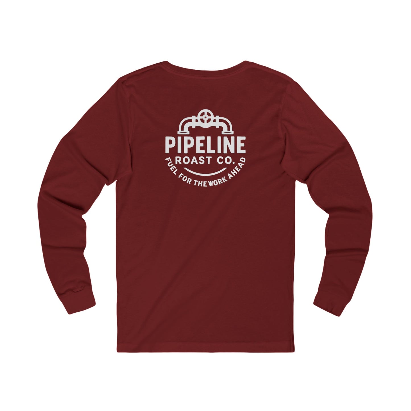 Pipeline Roast Co. Branded Long Sleeve T-Shirt – Coffee Lover’s Graphic Tee, Blue Collar Workwear Shirt, Gift for Hardworking Men & Women, Unisex Layering Top