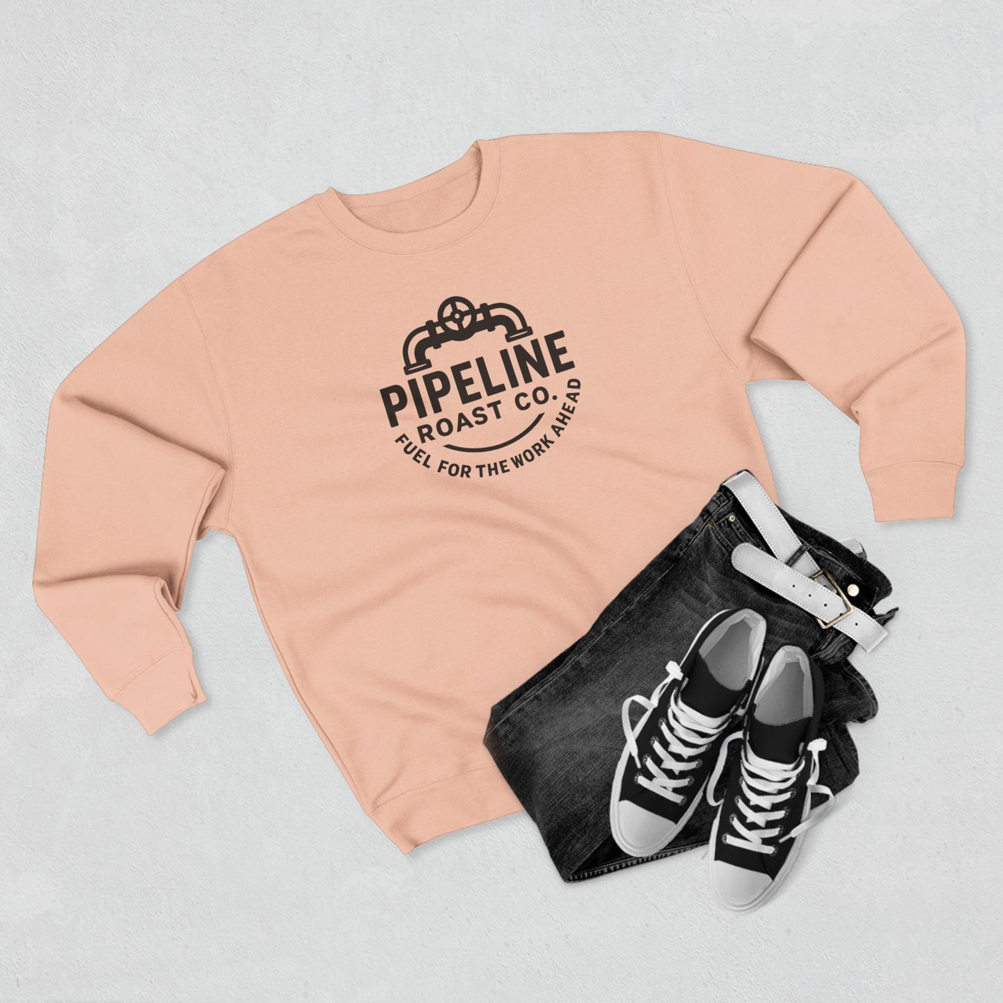 Pipeline Roast Co. Sweatshirt – Industrial Strength Coffee Crewneck