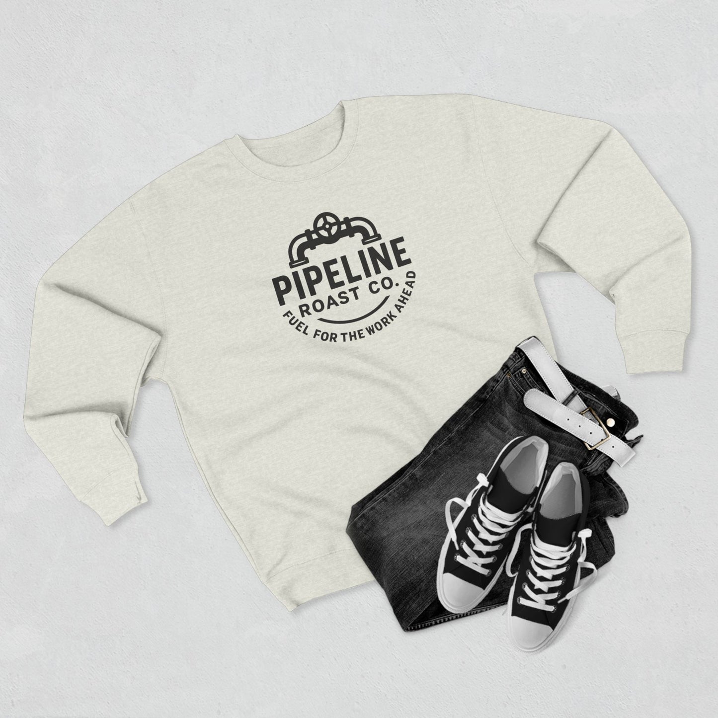 Pipeline Roast Co. Sweatshirt – Industrial Strength Coffee Crewneck