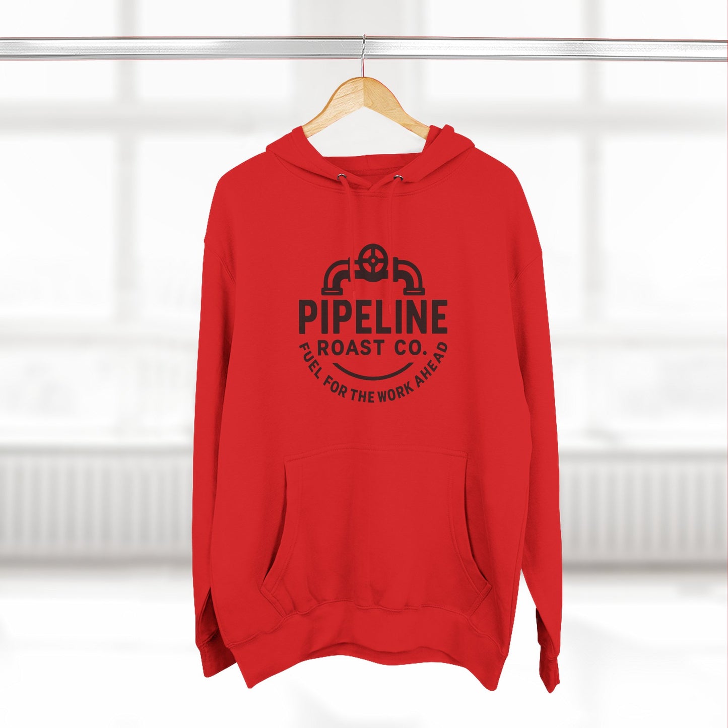 Pipeline Roast Co. Branded Hoodie – Cozy Coffee Hoodie for Hardworking Comfort