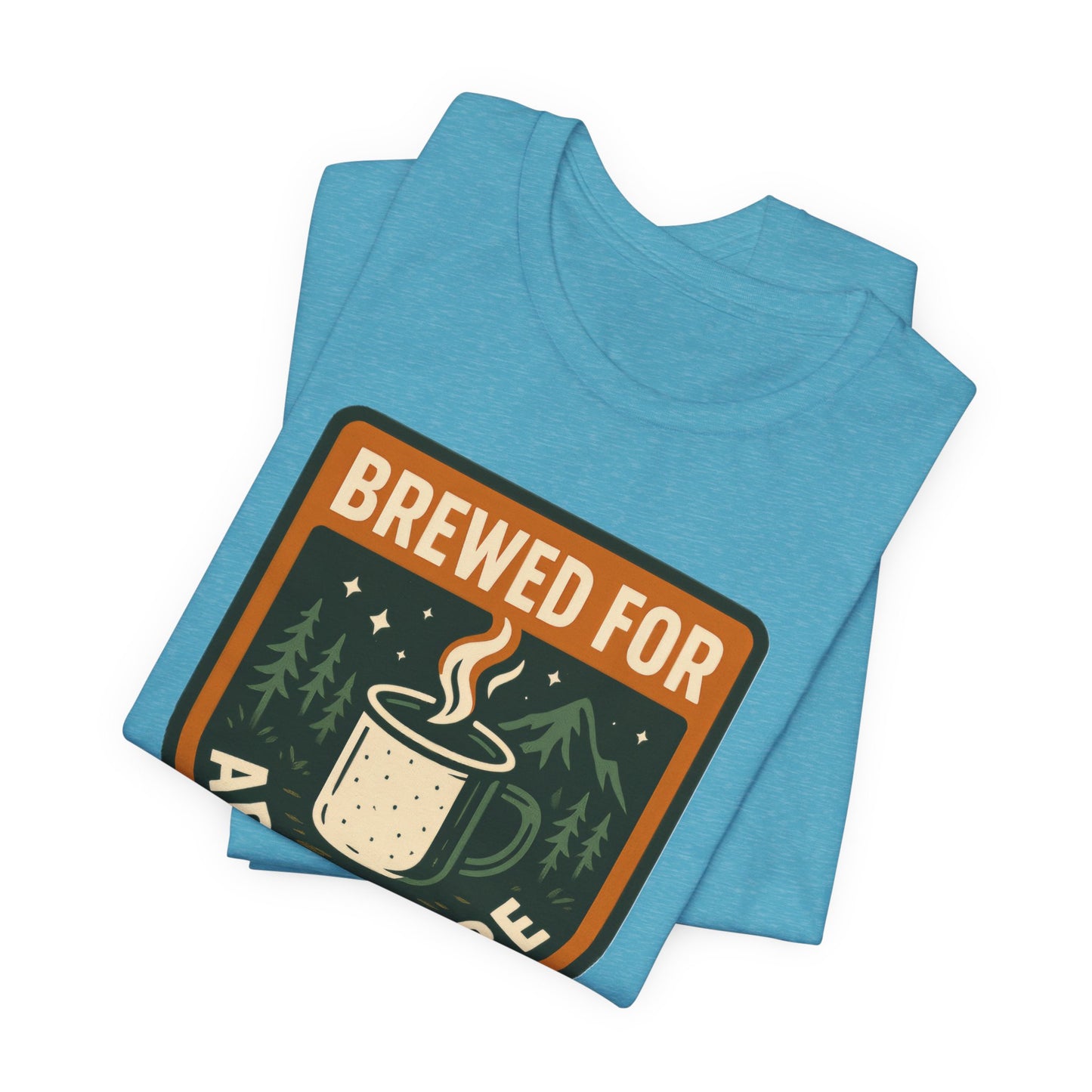 Adventure Brewed Graphic Tee - Perfect for Outdoors Lovers, Travel, Hiking, Camping, Gift for Adventurers