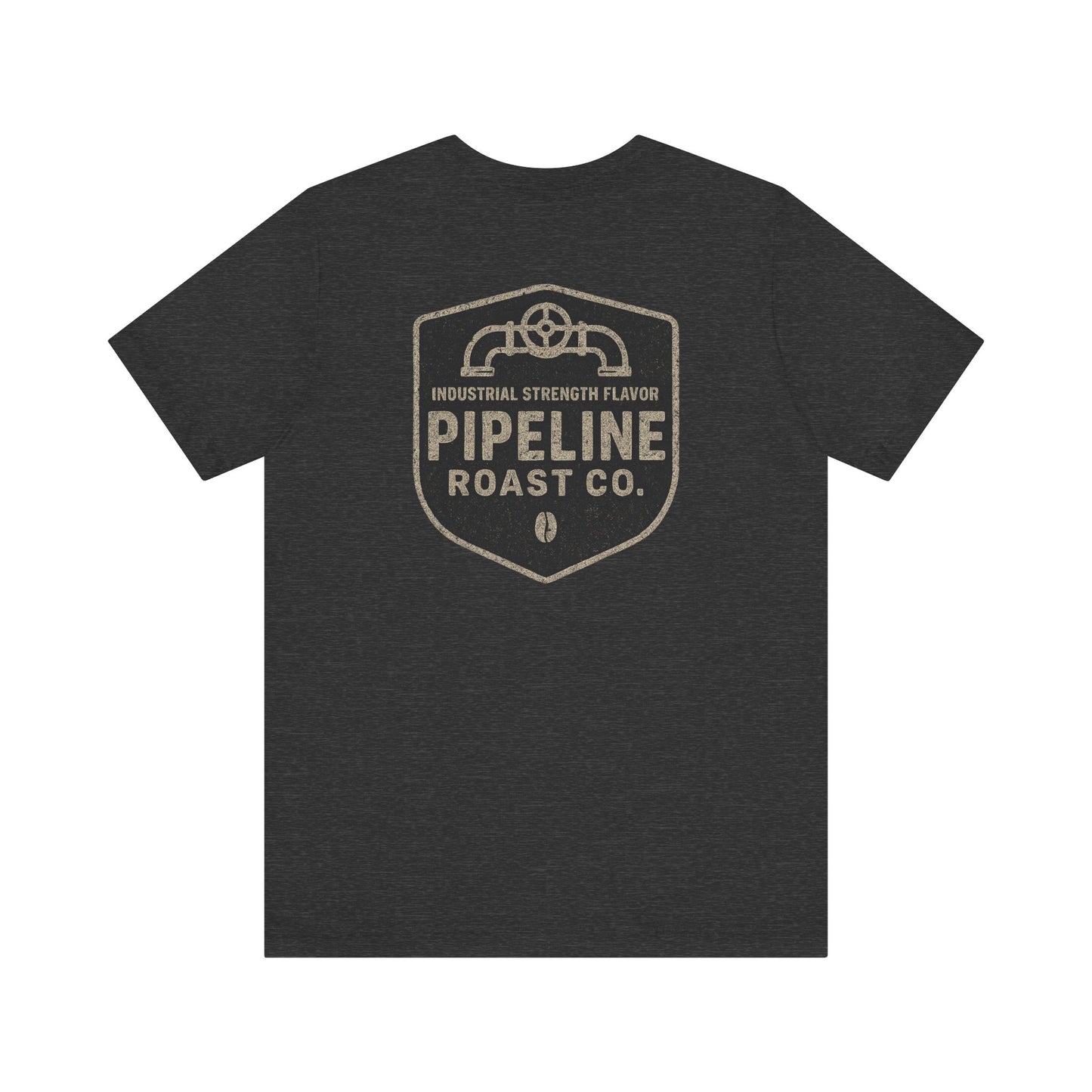 Vintage Pipeline Roast Co. Industrial Emblem T-Shirt – Distressed Workwear Coffee Tee