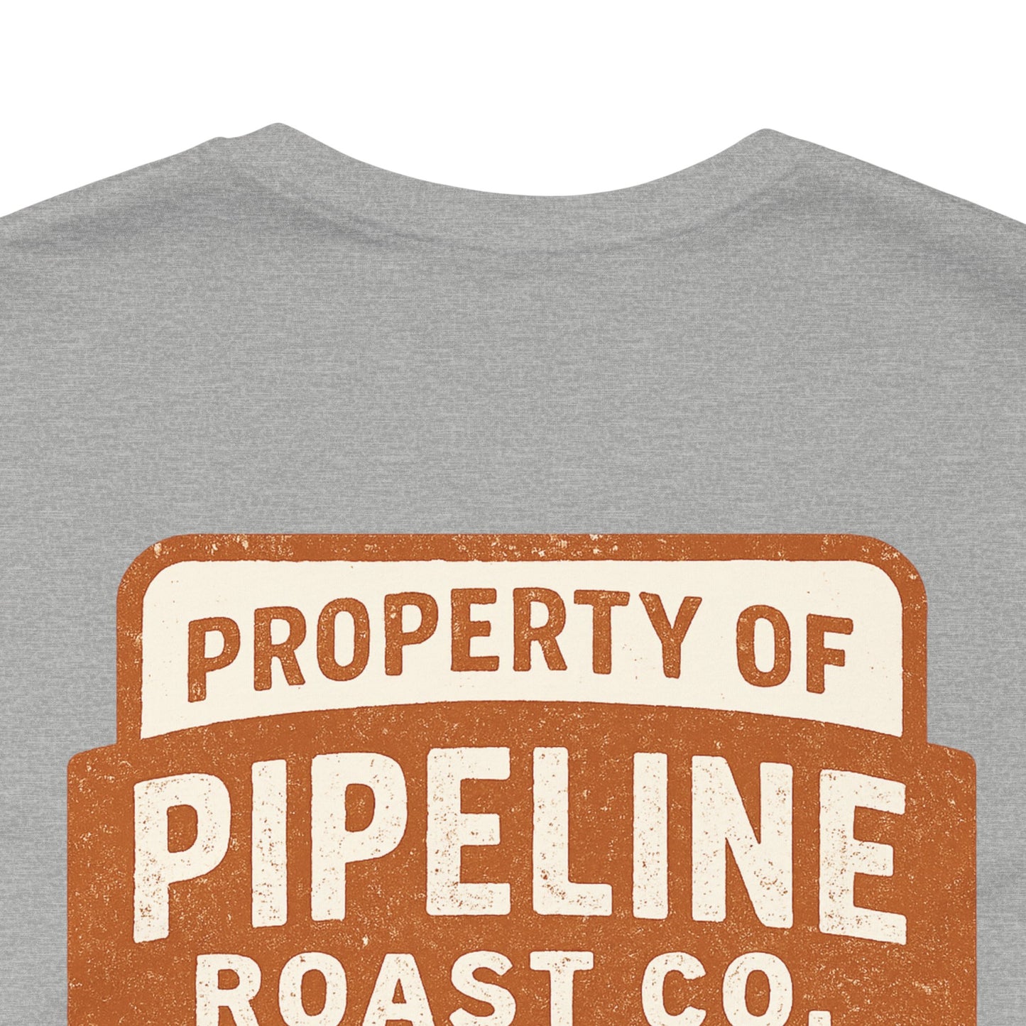 Rusty Vintage Pipeline Roast Co. Industrial Seal Tee – Rugged Workwear Style Coffee Shirt