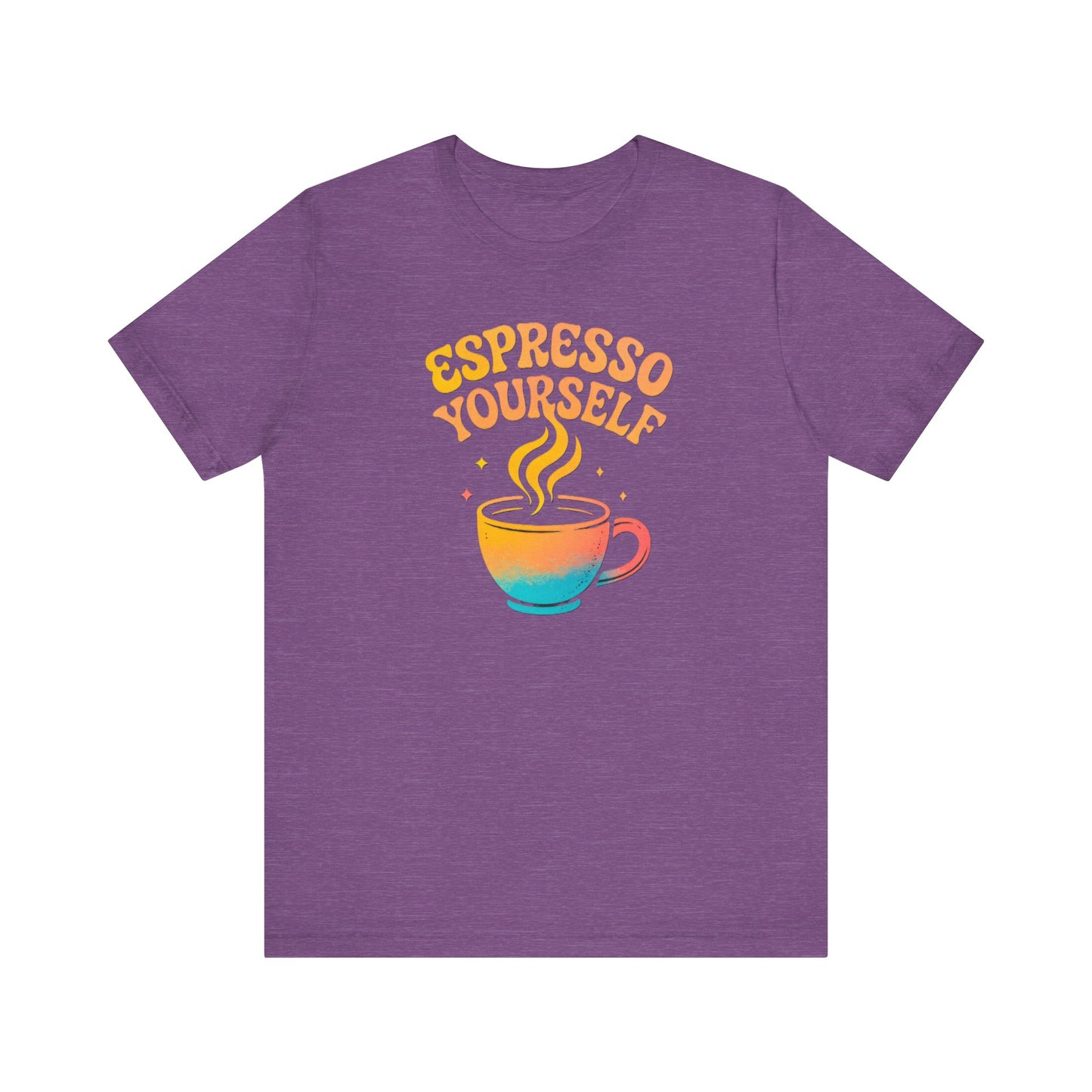 Espresso Yourself Unisex Tee | Coffee Lover Gift, Cute Graphic T-Shirt, Perfect for Baristas, Casual Wear, Fun Gift for Coffee Enthusiasts