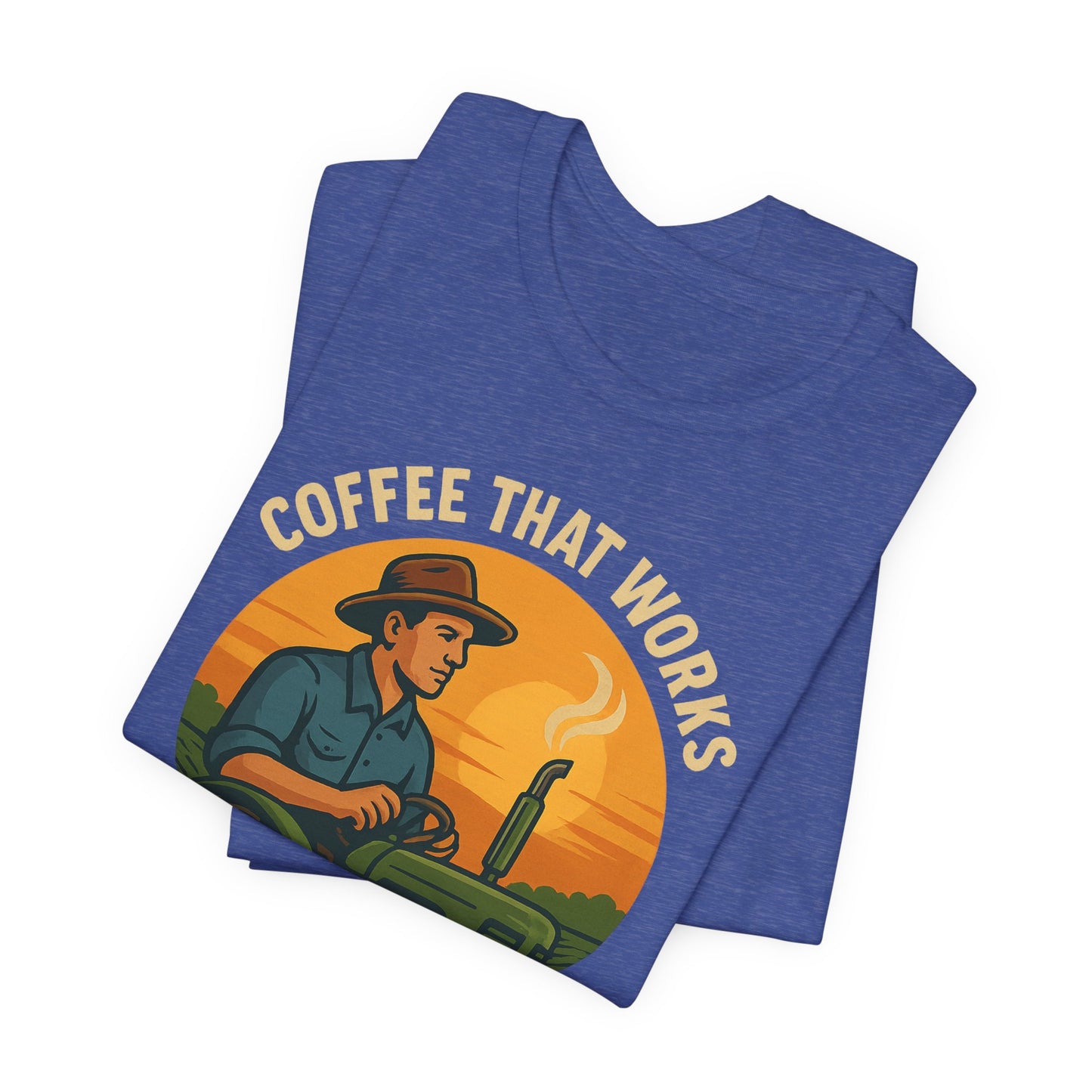 Coffee-Themed Unisex Tee, Vintage Farm Shirt, Coffee Lover Gift, Gifts for Him, Men's Graphic Tee, Cool Casual Wear