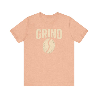 Unisex Coffee Grind Tee - Motivational Workout Shirt, Perfect for Coffee Lovers, Gym Enthusiasts, Gift for Coffee Lovers, Casual Wear