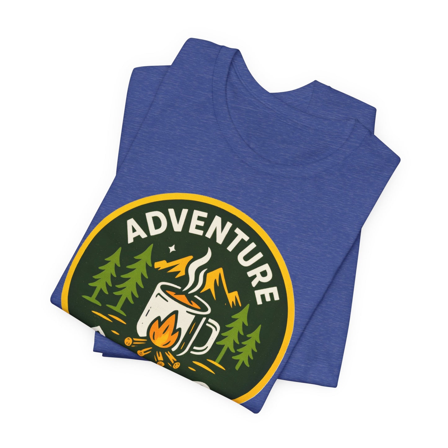 Adventure Roasted Tee - Unisex Short Sleeve Shirt, Outdoor Apparel, Camping Gift, Coffee Lover T-Shirt, Fun Adventure Wear