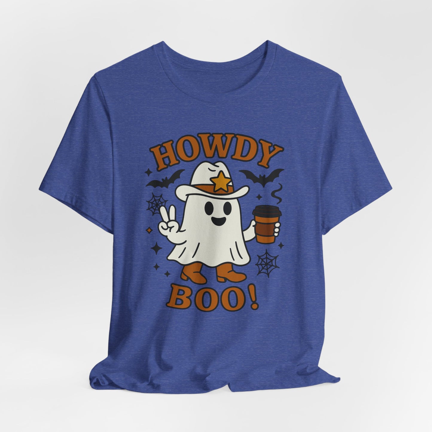 Howdy Boo Ghost Tee, Unisex Halloween T-Shirt, Funny Graphic Tee, Halloween Costume Shirt, Spooky Season Apparel