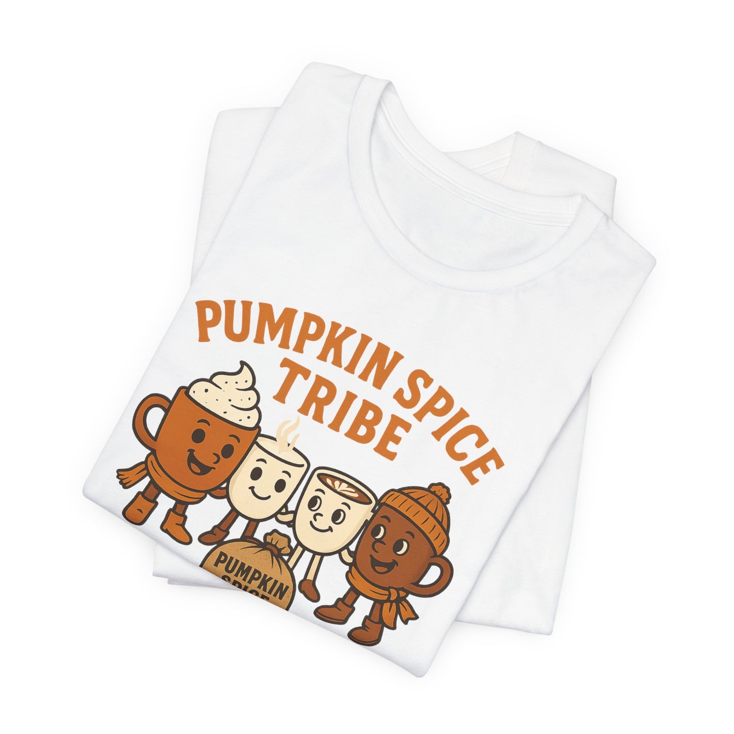 Pumpkin Spice Tribe Tee, Fall T-Shirt, Coffee Lover Gift, Unisex Shirt, Autumn Apparel, Pumpkin Spice Shirt