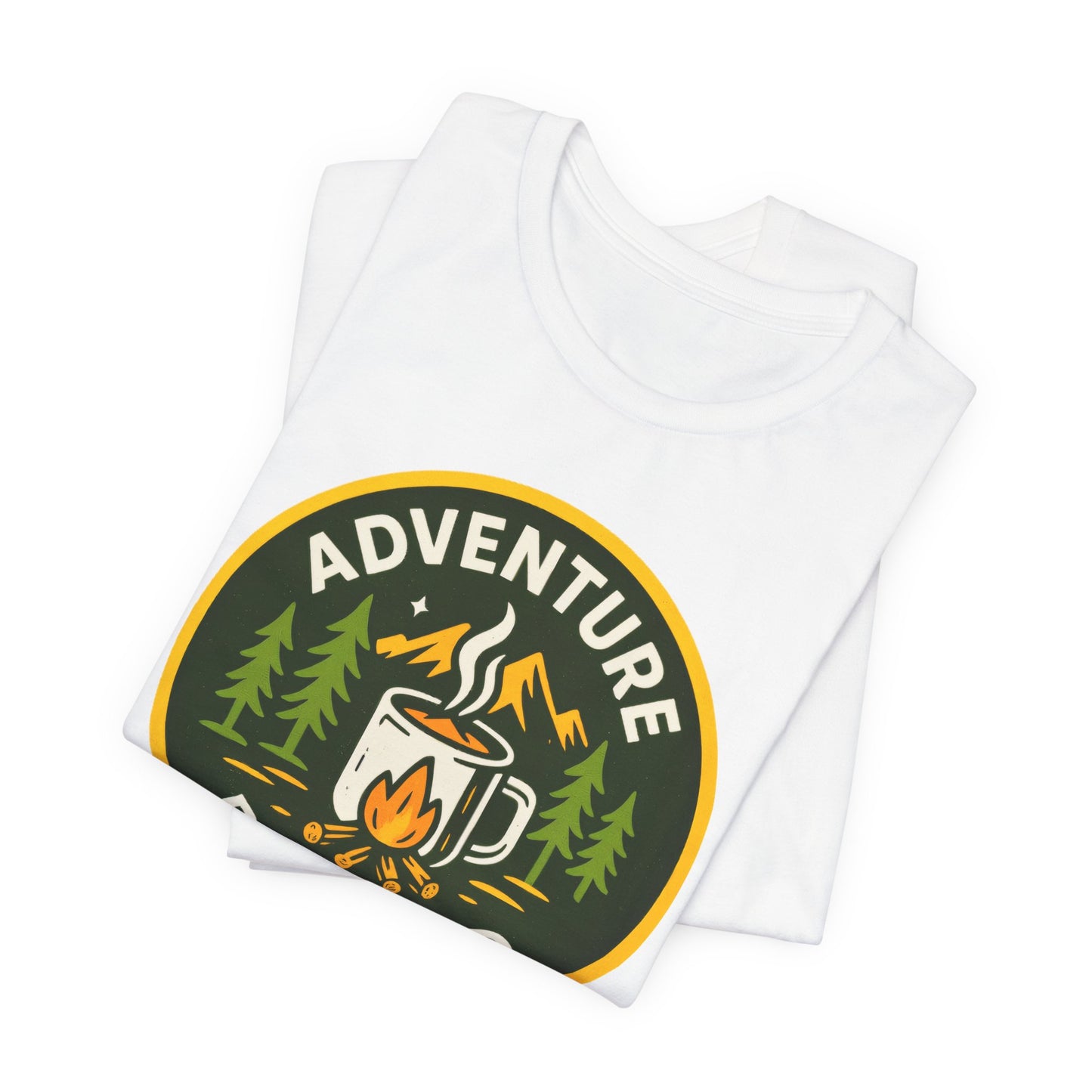Adventure Roasted Tee - Unisex Short Sleeve Shirt, Outdoor Apparel, Camping Gift, Coffee Lover T-Shirt, Fun Adventure Wear