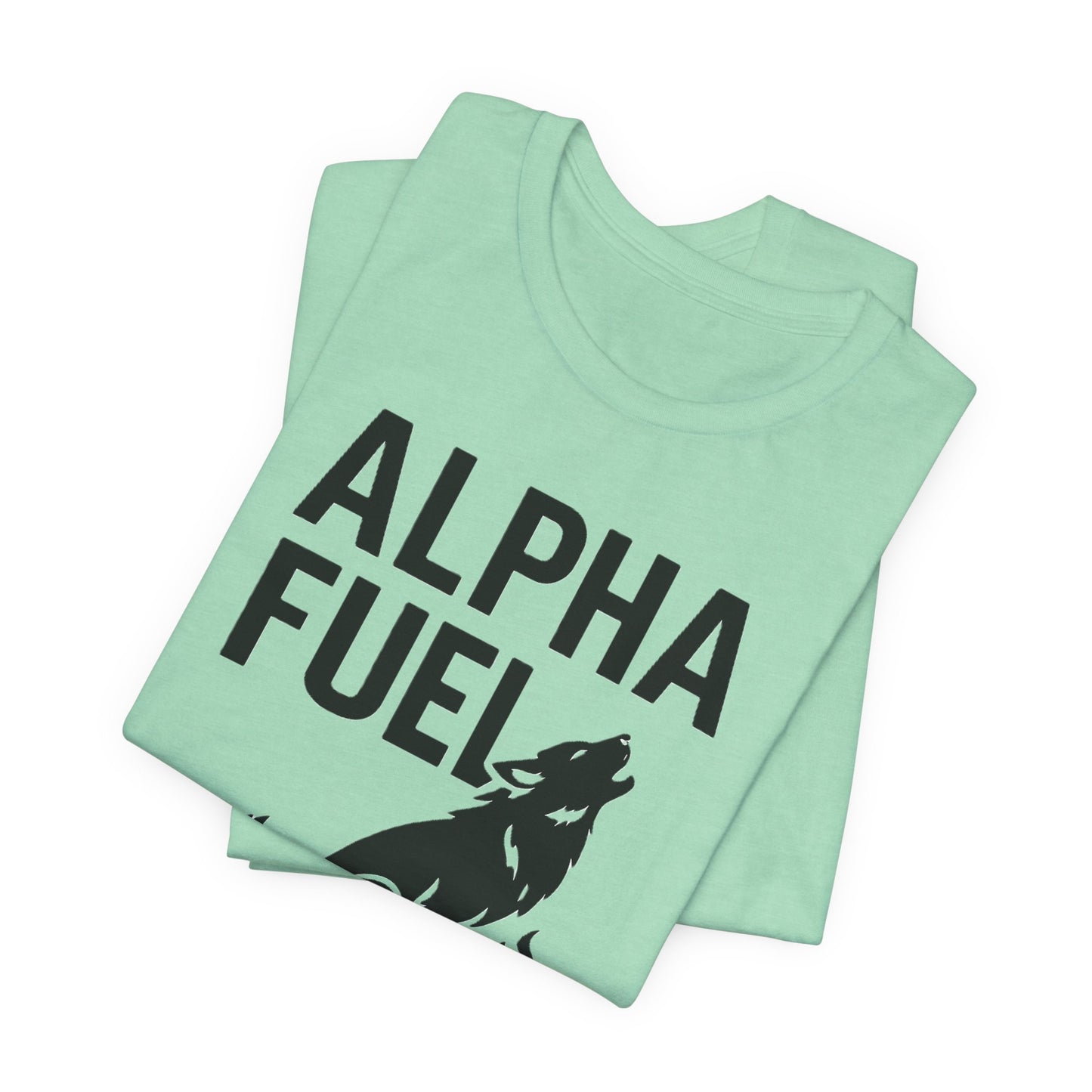 Alpha Fuel Unisex Tee, Coffee Lover T-Shirt, Gift for Baristas, Dog and Cat Owners Gift, Casual Everyday Wear