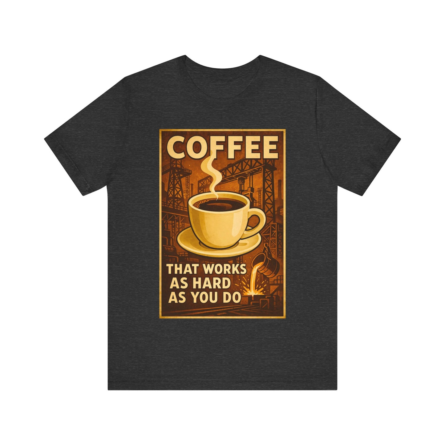 Oil and Gas Coffee T-Shirt – Pipeline Grind Tee for Hardworking Coffee Lovers