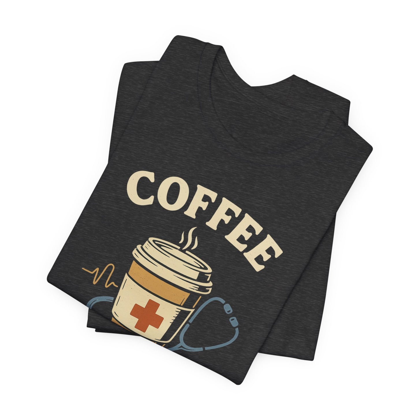 Coffee Nurse Fuel Tee | Nurse Appreciation Gift, Medical Shirt, Funny Nurse Tee, Cute Coffee T-Shirt, Healthcare Humor Clothing