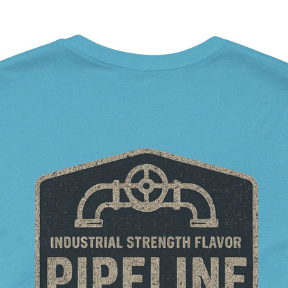 Vintage Pipeline Roast Co. Industrial Emblem T-Shirt – Distressed Workwear Coffee Tee