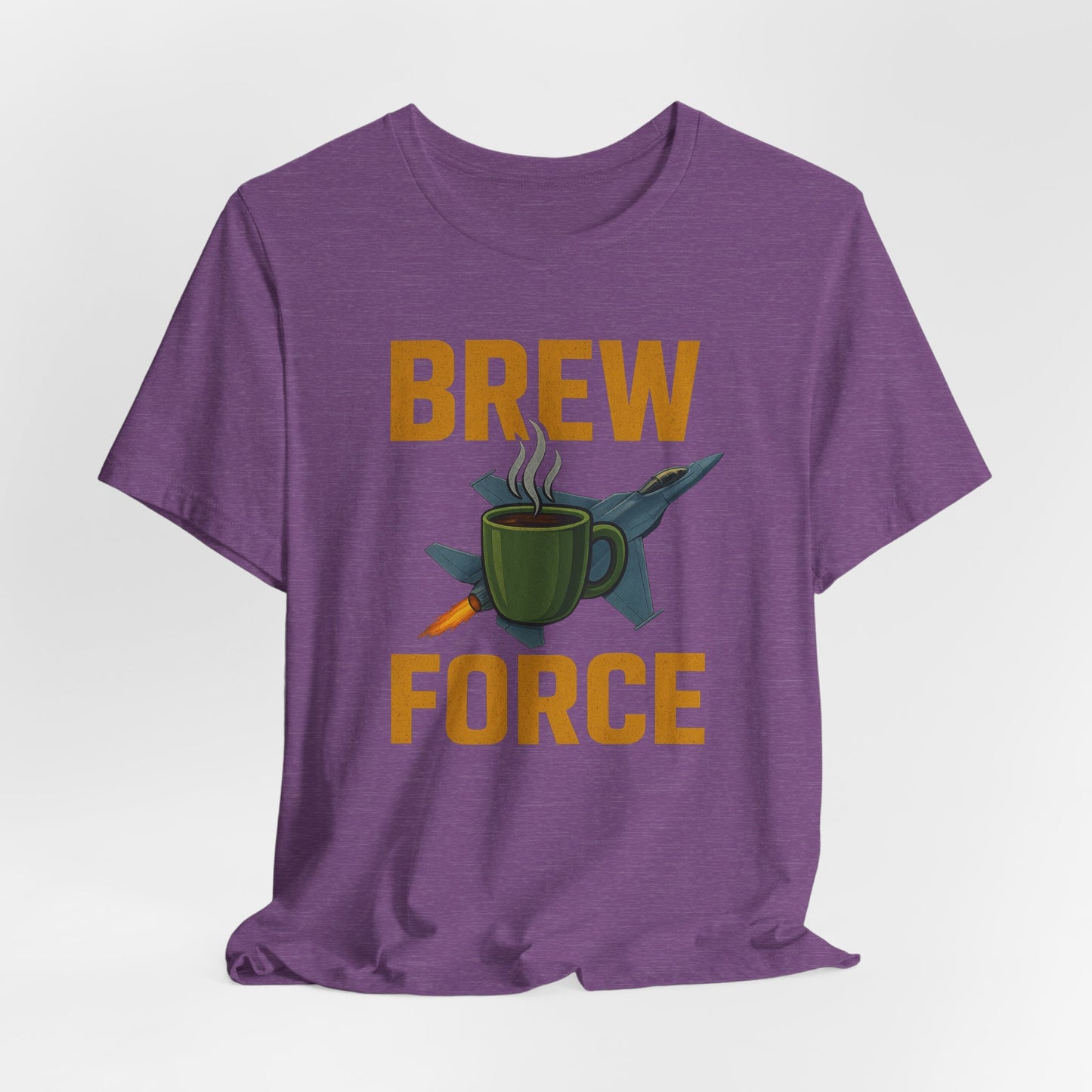 Brew Force Coffee Tee, Unisex Coffee Lover's T-Shirt, Gifts for Baristas, Father’s Day Gift, Coffee Enthusiast Apparel