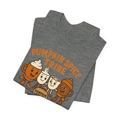 Pumpkin Spice Tribe Tee, Fall T-Shirt, Coffee Lover Gift, Unisex Shirt, Autumn Apparel, Pumpkin Spice Shirt