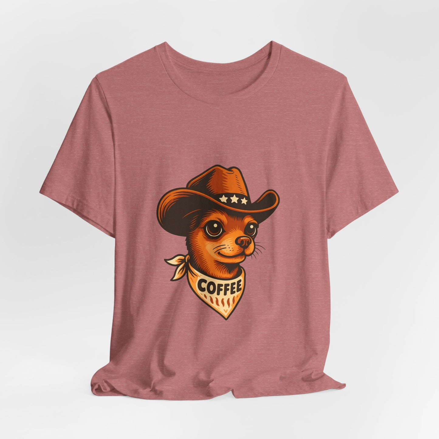 Cowboy Coffee Graphic Tee, Unisex T-Shirt, Funny Coffee Lover Gift, Casual Wear, Coffee Shop Merch