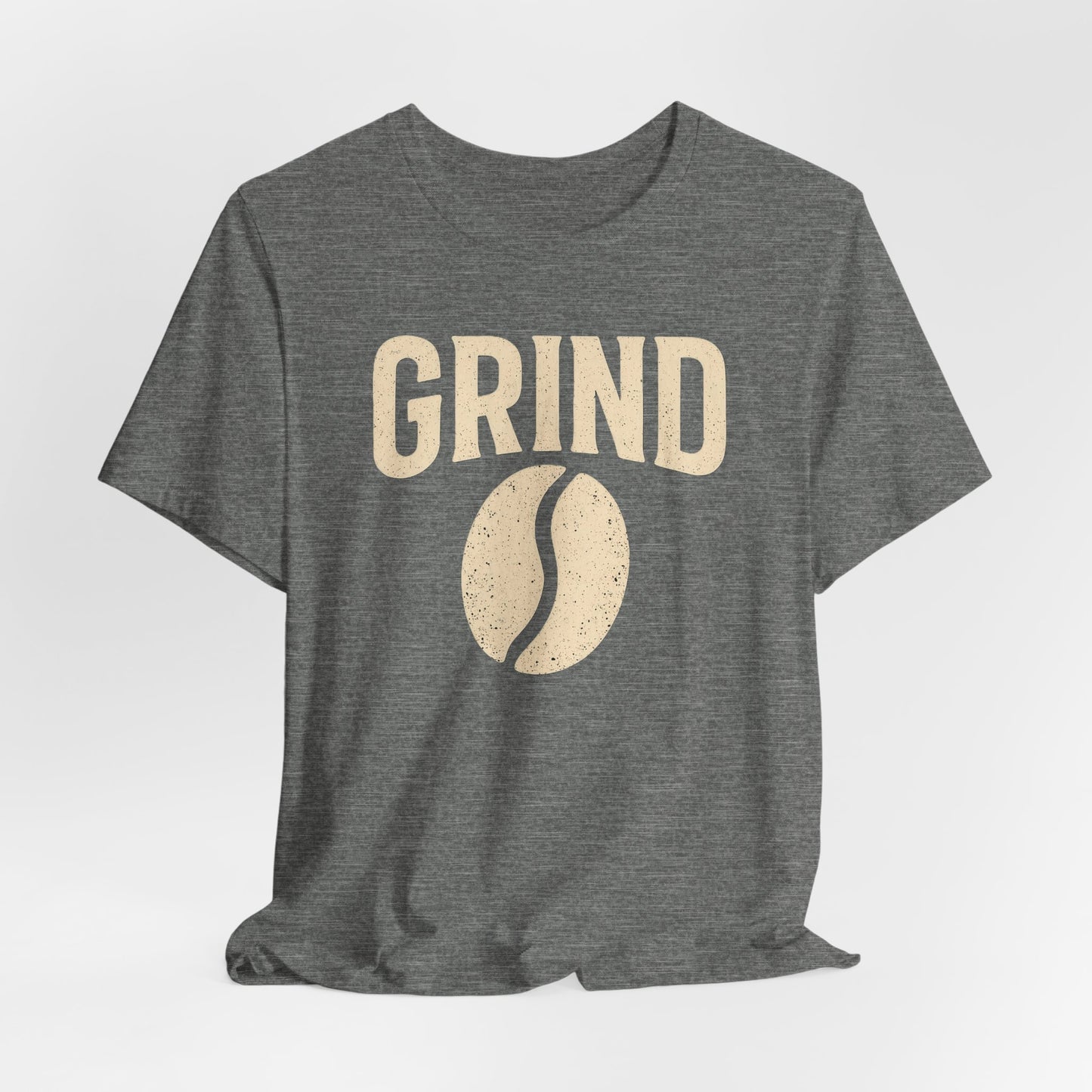 Unisex Coffee Grind Tee - Motivational Workout Shirt, Perfect for Coffee Lovers, Gym Enthusiasts, Gift for Coffee Lovers, Casual Wear