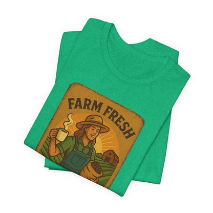 Farm Fresh Unisex Jersey Tee - Pipeline Roast Co.