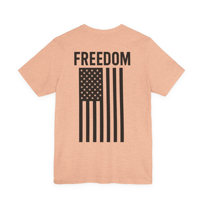 Freedom Flag Unisex Tee - Patriotic Shirt for Independence Day, Casual Wear, USA Pride, Gift for Veterans, Summer Style