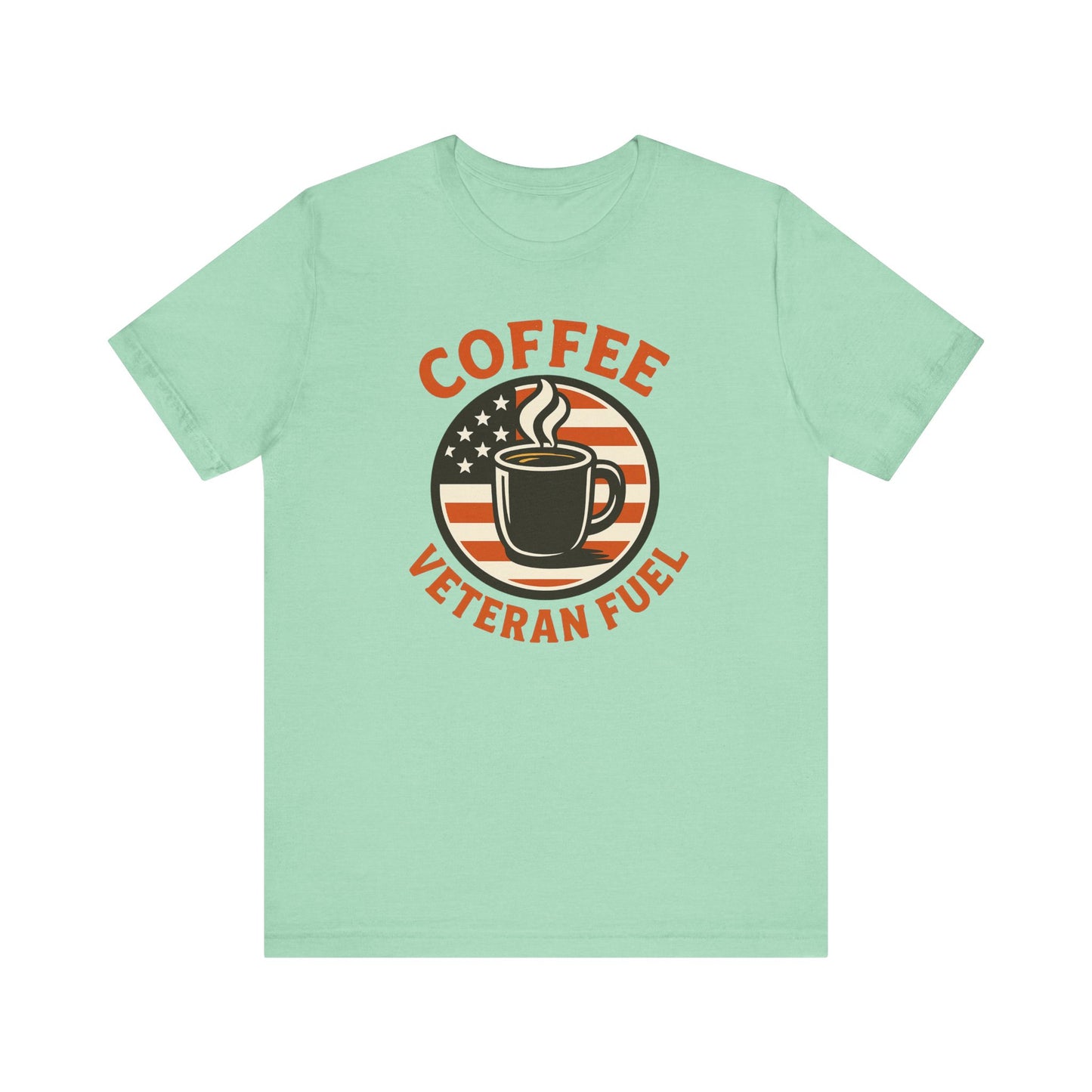 Coffee Lover's Veteran Tee - Unisex Jersey Short Sleeve Tee, Gift for Coffee Lovers, Veteran Appreciation, Casual Wear, Patriot T-Shirt