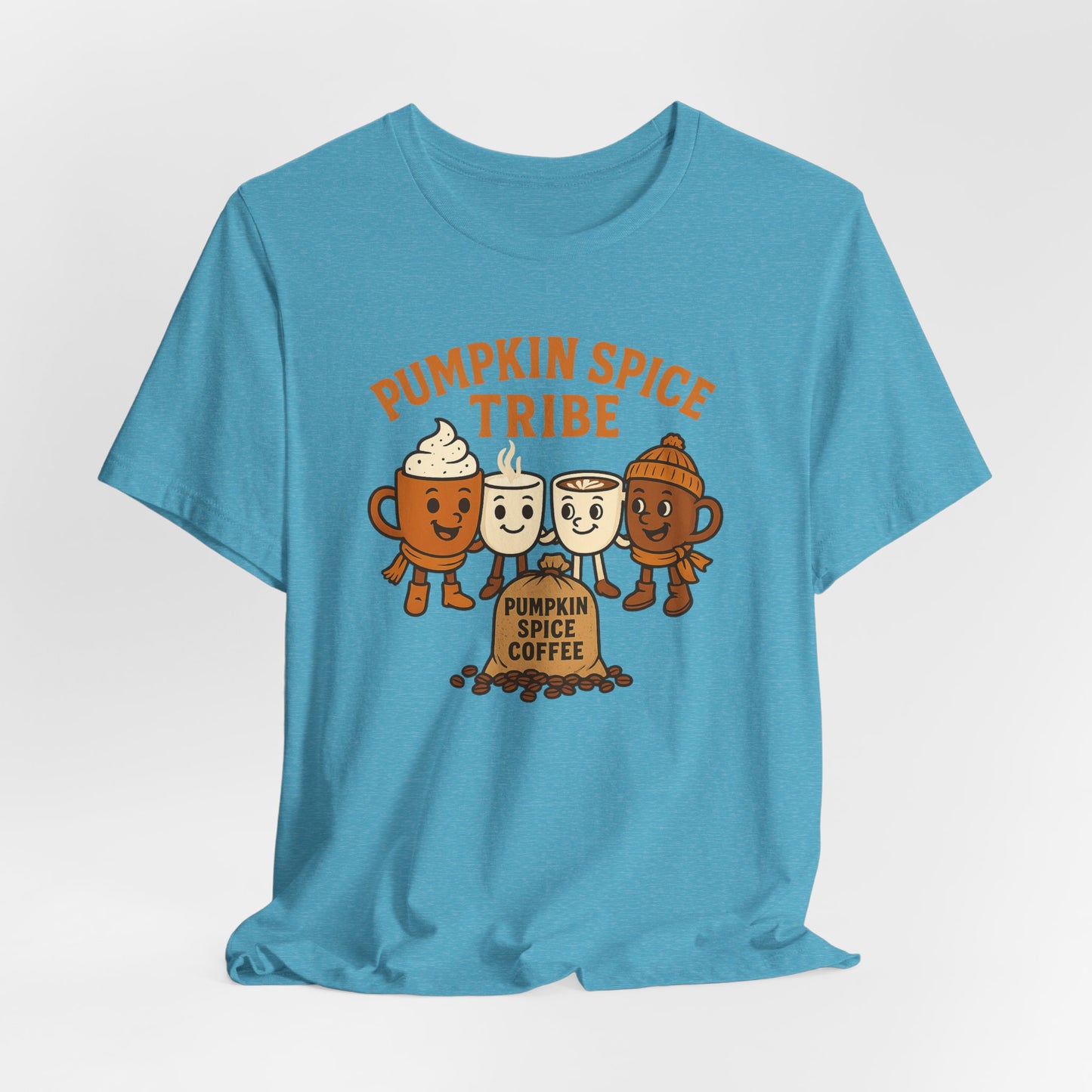 Pumpkin Spice Tribe Tee, Fall T-Shirt, Coffee Lover Gift, Unisex Shirt, Autumn Apparel, Pumpkin Spice Shirt