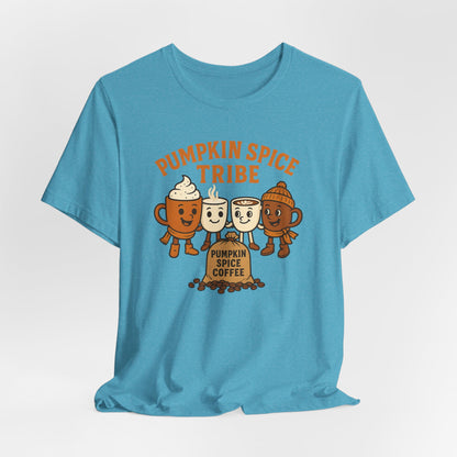 Pumpkin Spice Tribe Tee, Fall T-Shirt, Coffee Lover Gift, Unisex Shirt, Autumn Apparel, Pumpkin Spice Shirt