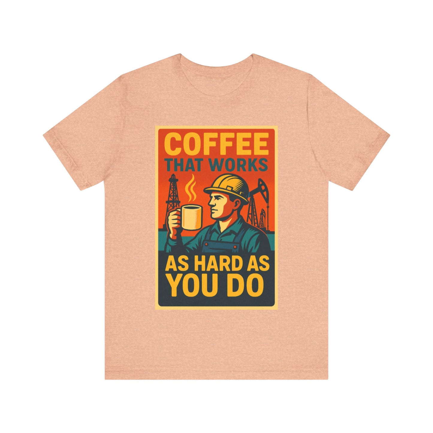 Oil and Gas Coffee T-Shirt – Pipeline Grind Tee for Hardworking Coffee Lovers