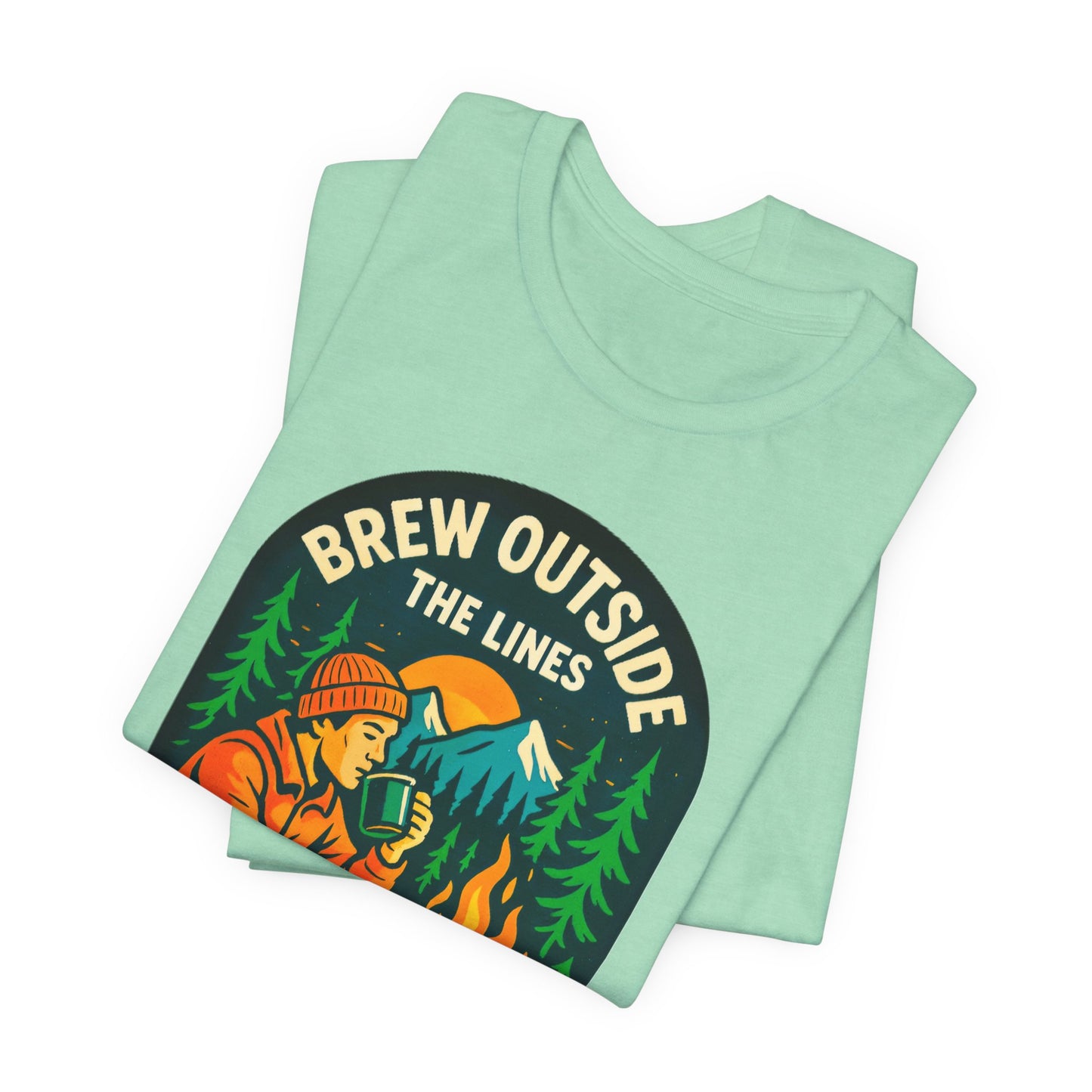 Outdoor Adventure Tee with Retro Campfire Design, Unisex Casual Shirt, Perfect for Camping, Hiking, Gifts for Nature Lovers, Outdoor [...]