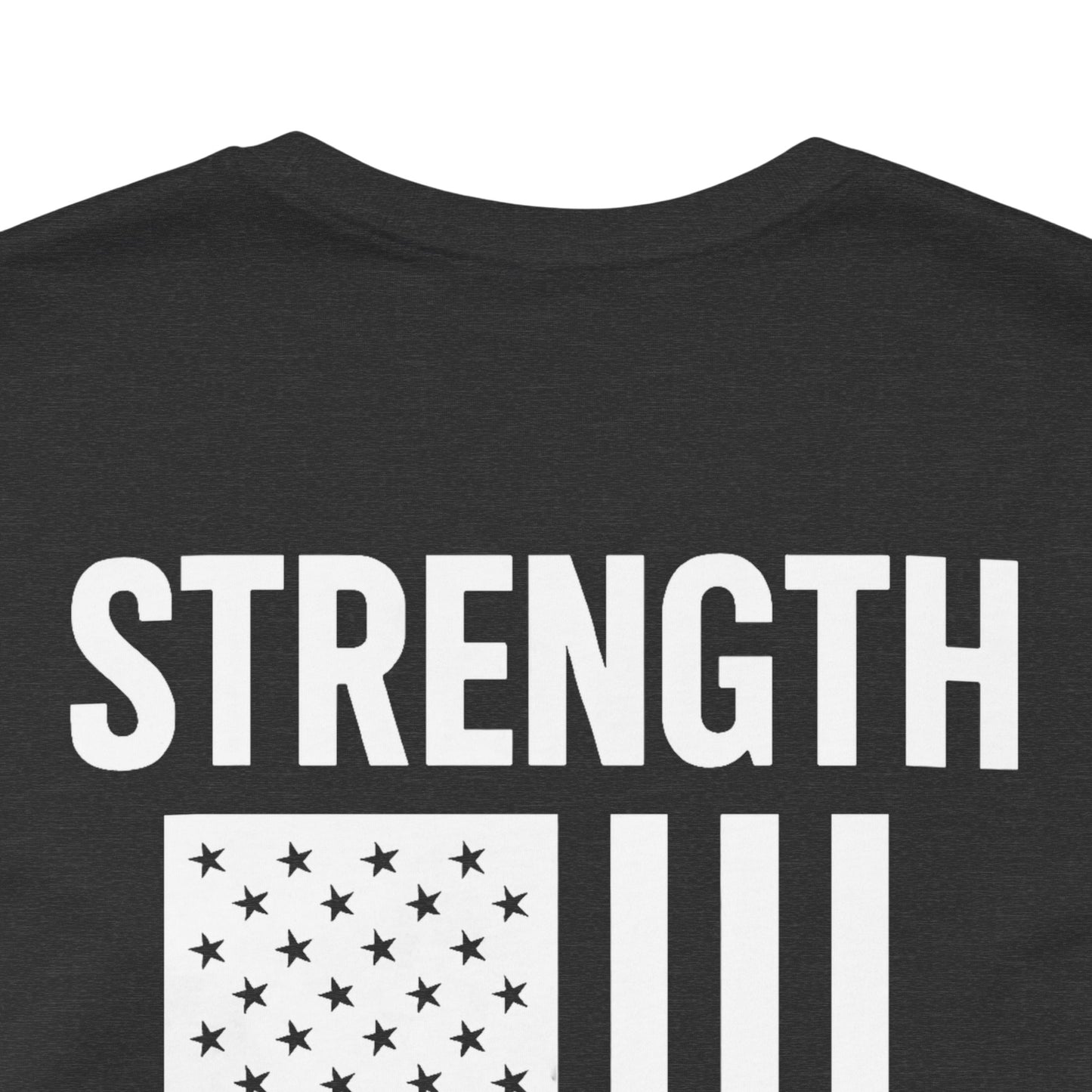 Patriotic Strength T-Shirt, Unisex Tee, 4th of July Shirt, Independence Day Apparel, Casual Summer Wear, Gift for Veterans