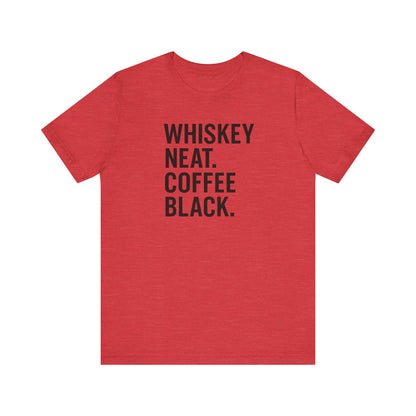 Whiskey and Coffee Graphic Tee - Perfect for Coffee Lovers, Gift Idea for Men and Women, Casual Wear, Birthday, Everyday Style