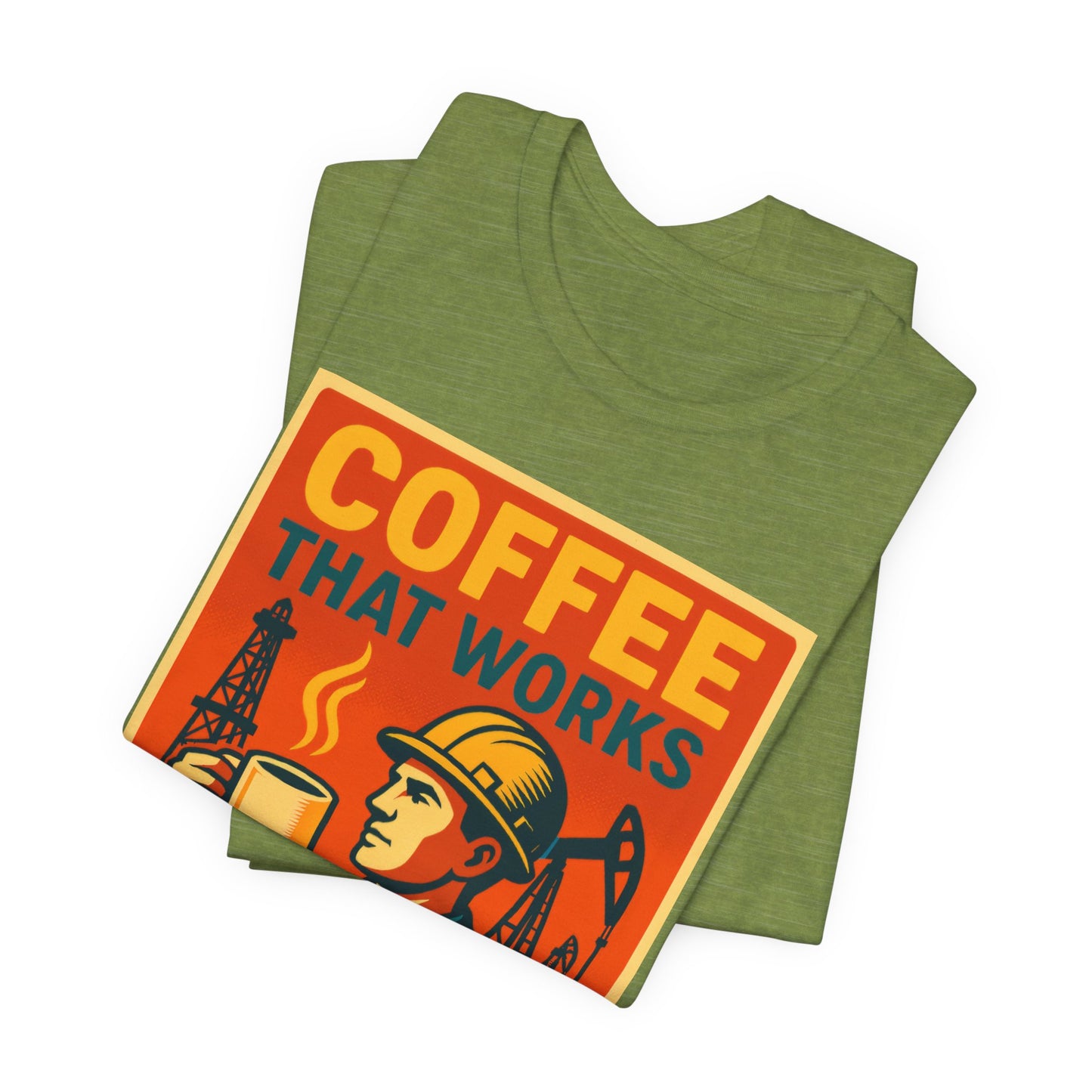 Oil and Gas Coffee T-Shirt – Pipeline Grind Tee for Hardworking Coffee Lovers