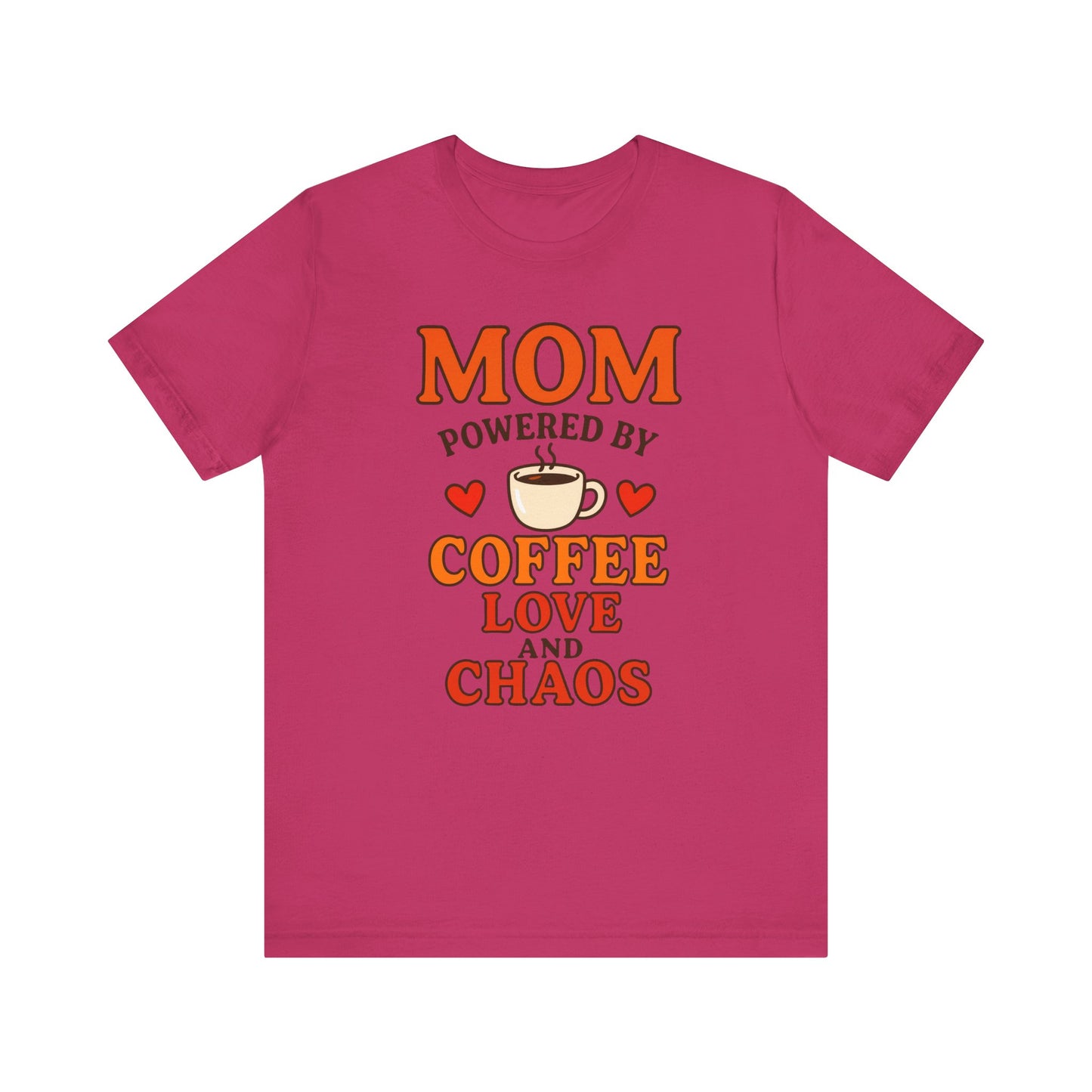 Coffee-Loving Mom Tee, Mother's Day Gift, Chaos Tee, Gift for Mom, Fun T-Shirt, Coffee Lover Apparel