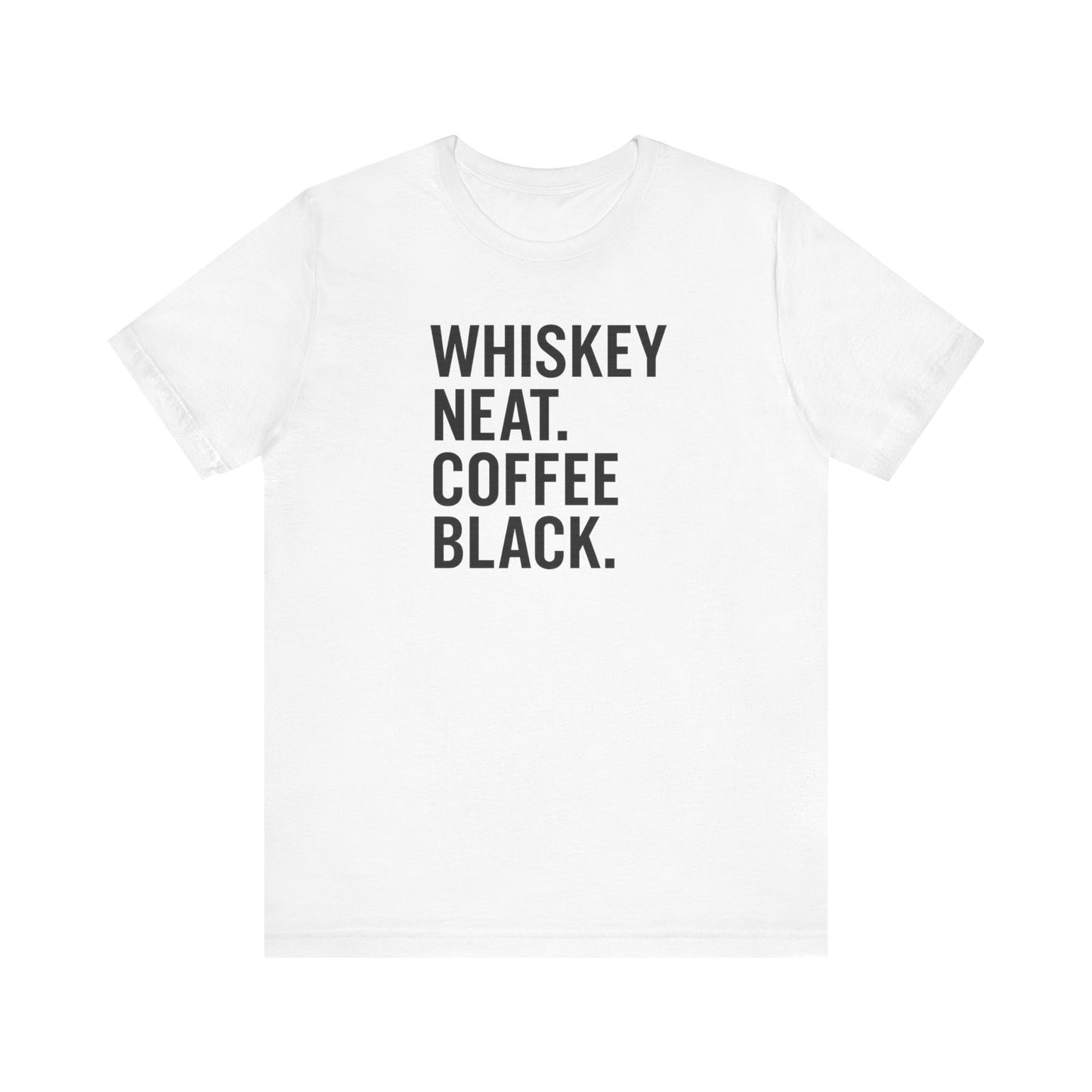 Whiskey and Coffee Graphic Tee - Perfect for Coffee Lovers, Gift Idea for Men and Women, Casual Wear, Birthday, Everyday Style