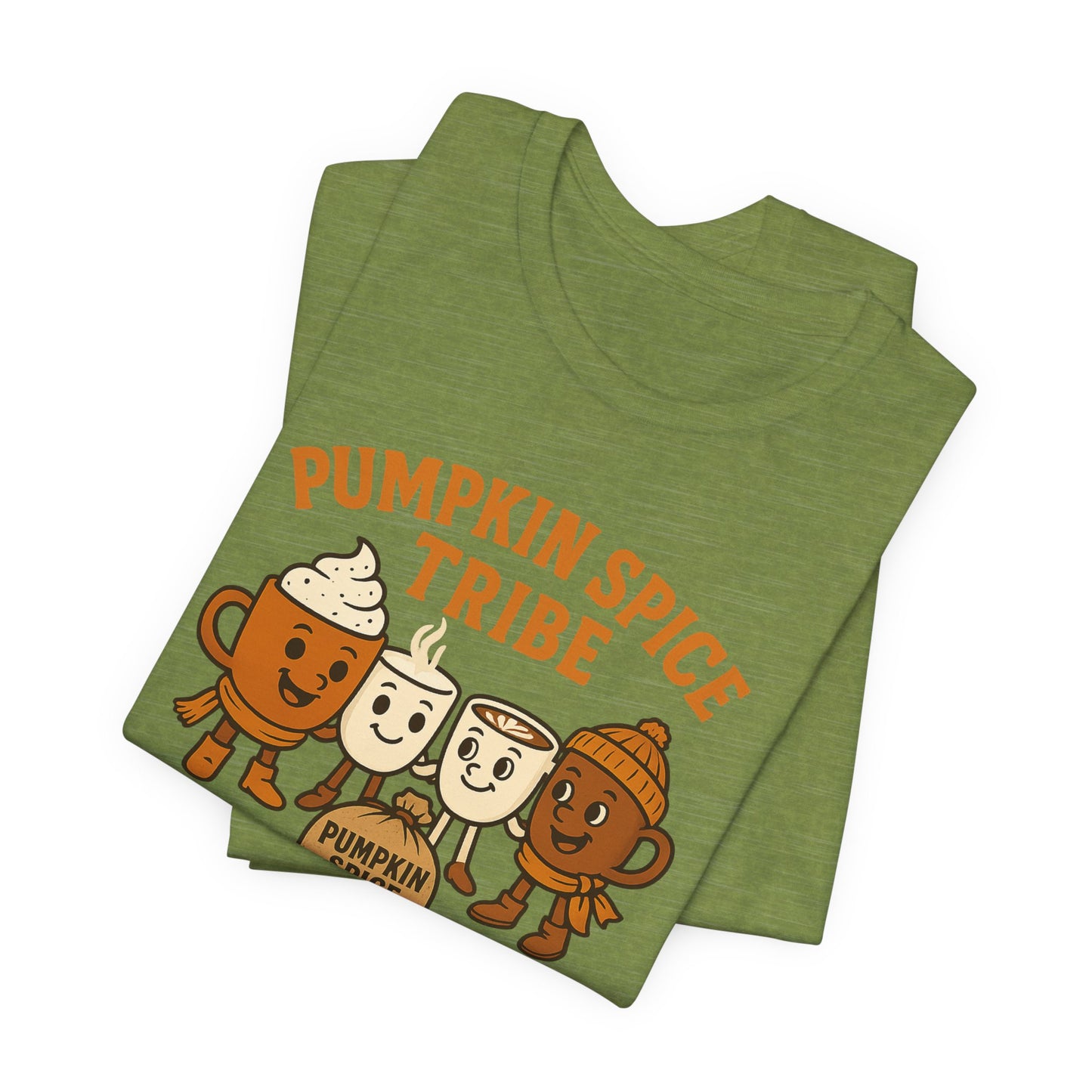 Pumpkin Spice Tribe Tee, Fall T-Shirt, Coffee Lover Gift, Unisex Shirt, Autumn Apparel, Pumpkin Spice Shirt