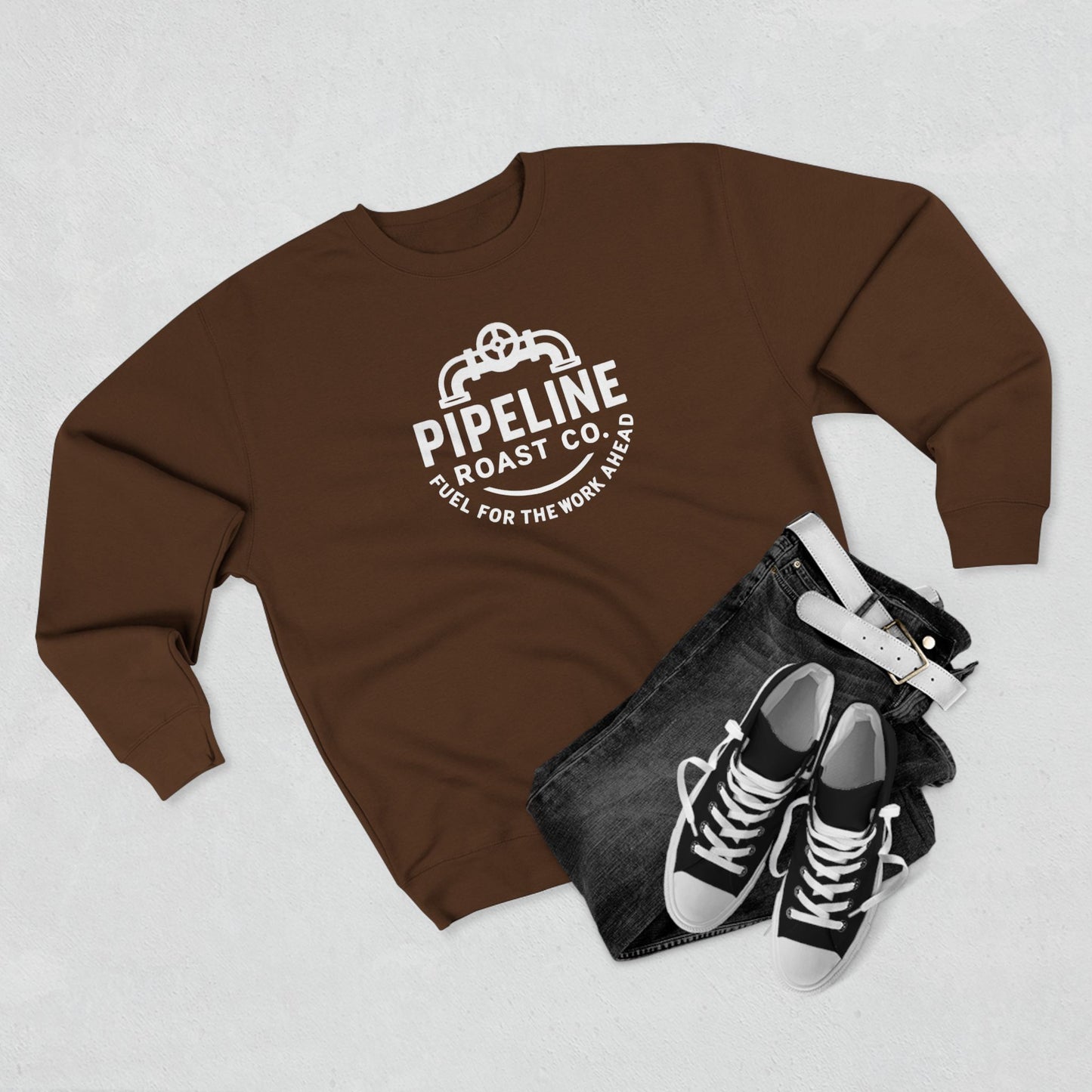 Pipeline Roast Co. Sweatshirt – Industrial Strength Coffee Crewneck