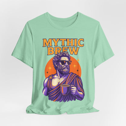 Mythic Brew Tee - Unisex Graphic T-Shirt, Coffee Lover Shirt, Gifts for Him, Vintage Style Tee, Casual Wear
