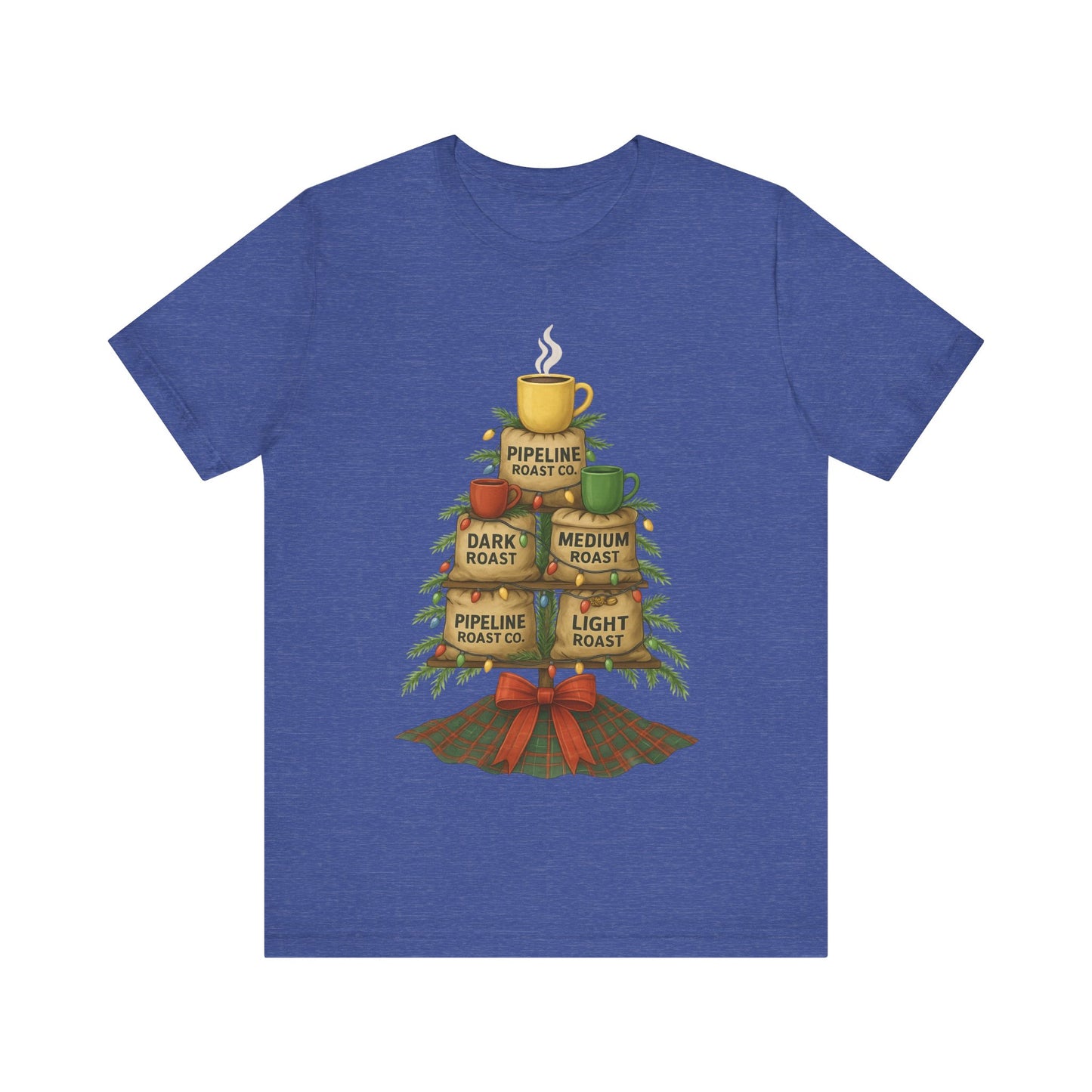Coffee Lover's Tee, Unisex Short Sleeve T-Shirt, Christmas Gift, Coffee Themed Apparel, Cozy Vibes, Holiday Celebrations