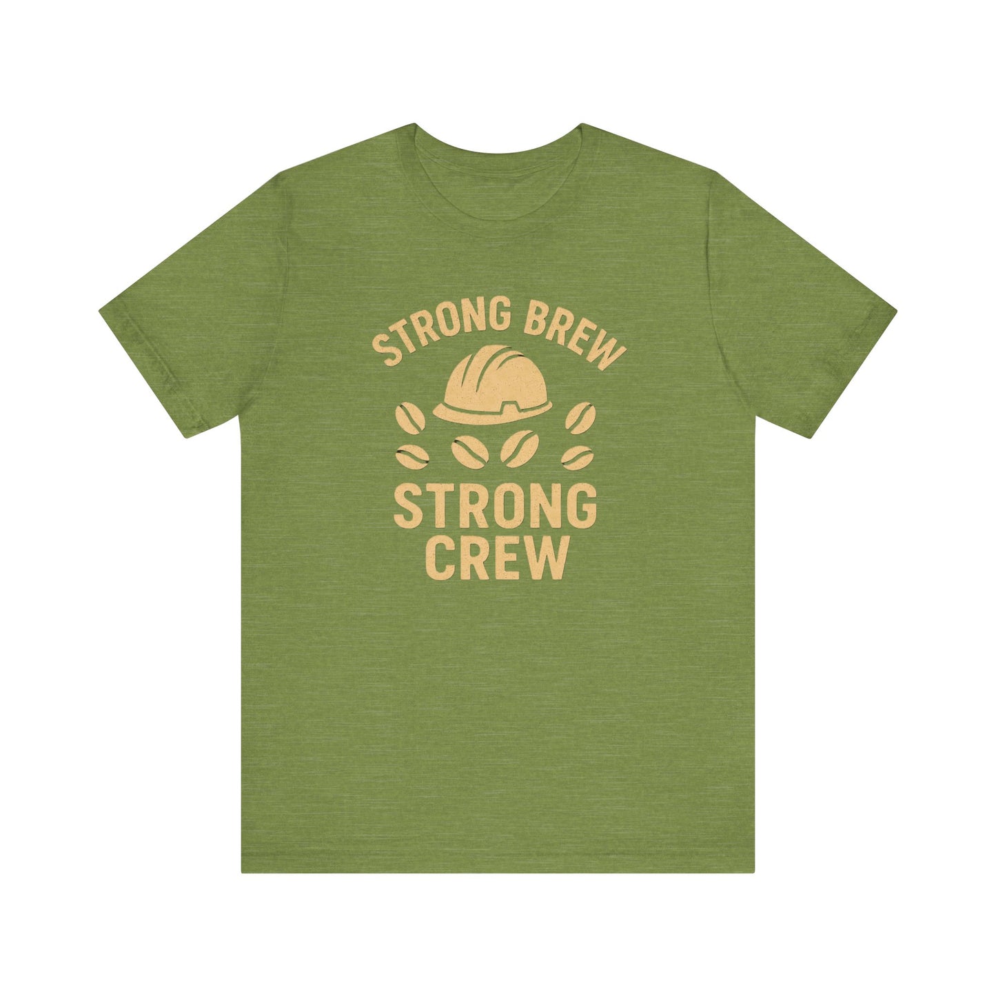 Strong Brew Crew Tee - Unisex T-Shirt for Coffee Lovers, Casual Wear, Work Apparel, Gift for Dad, Men’s Fashion