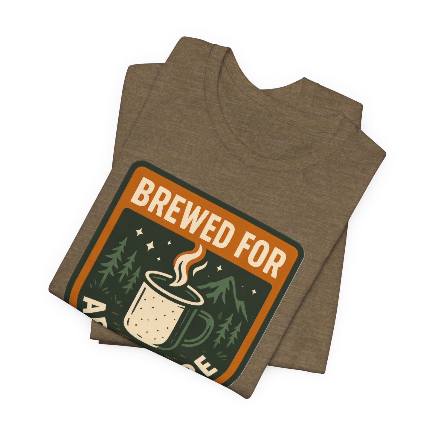 Adventure Brewed Graphic Tee - Perfect for Outdoors Lovers, Travel, Hiking, Camping, Gift for Adventurers